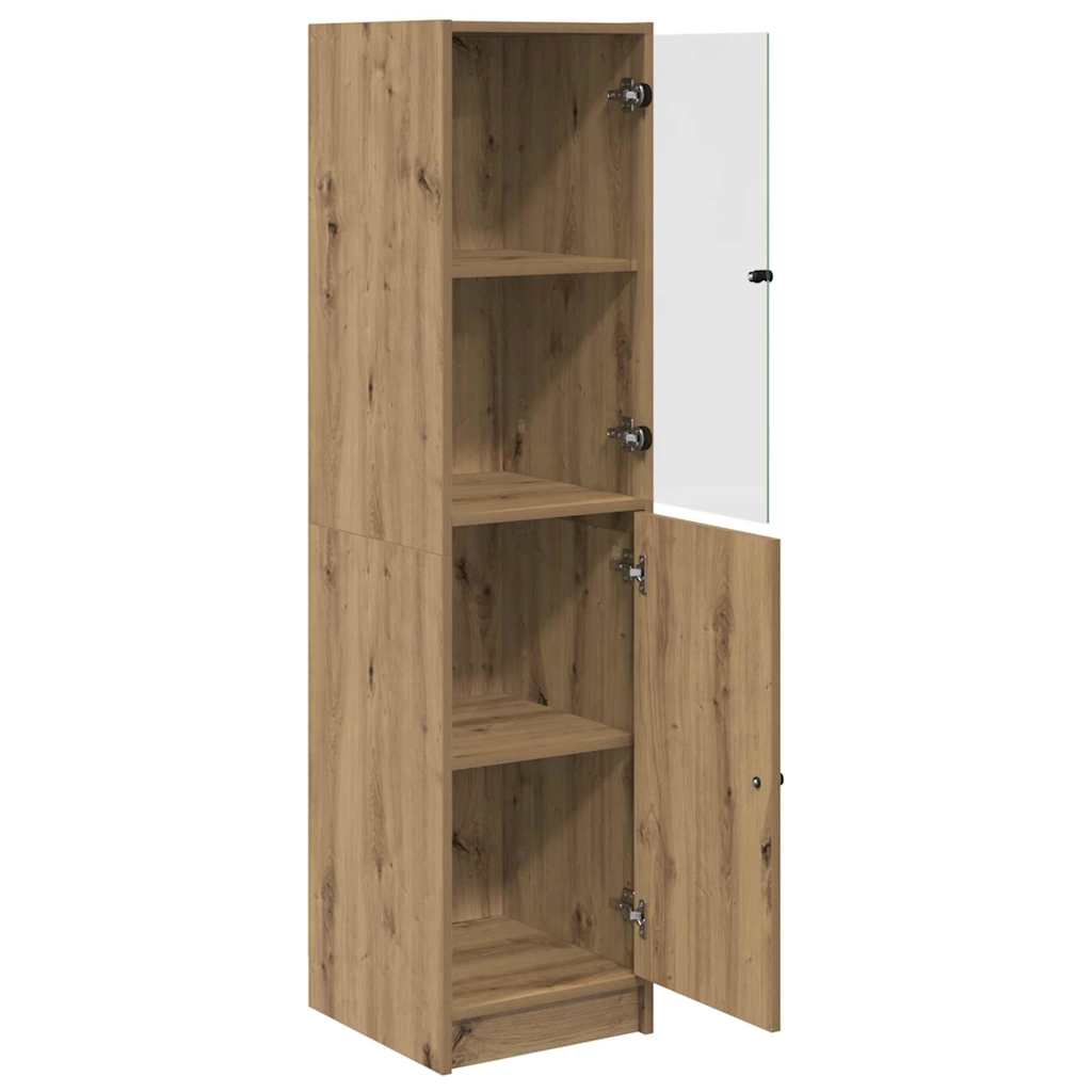 Haut Armoire Chêne artisanal 35 x 37 x 142 cm Bois d'ingénierie - XIOS