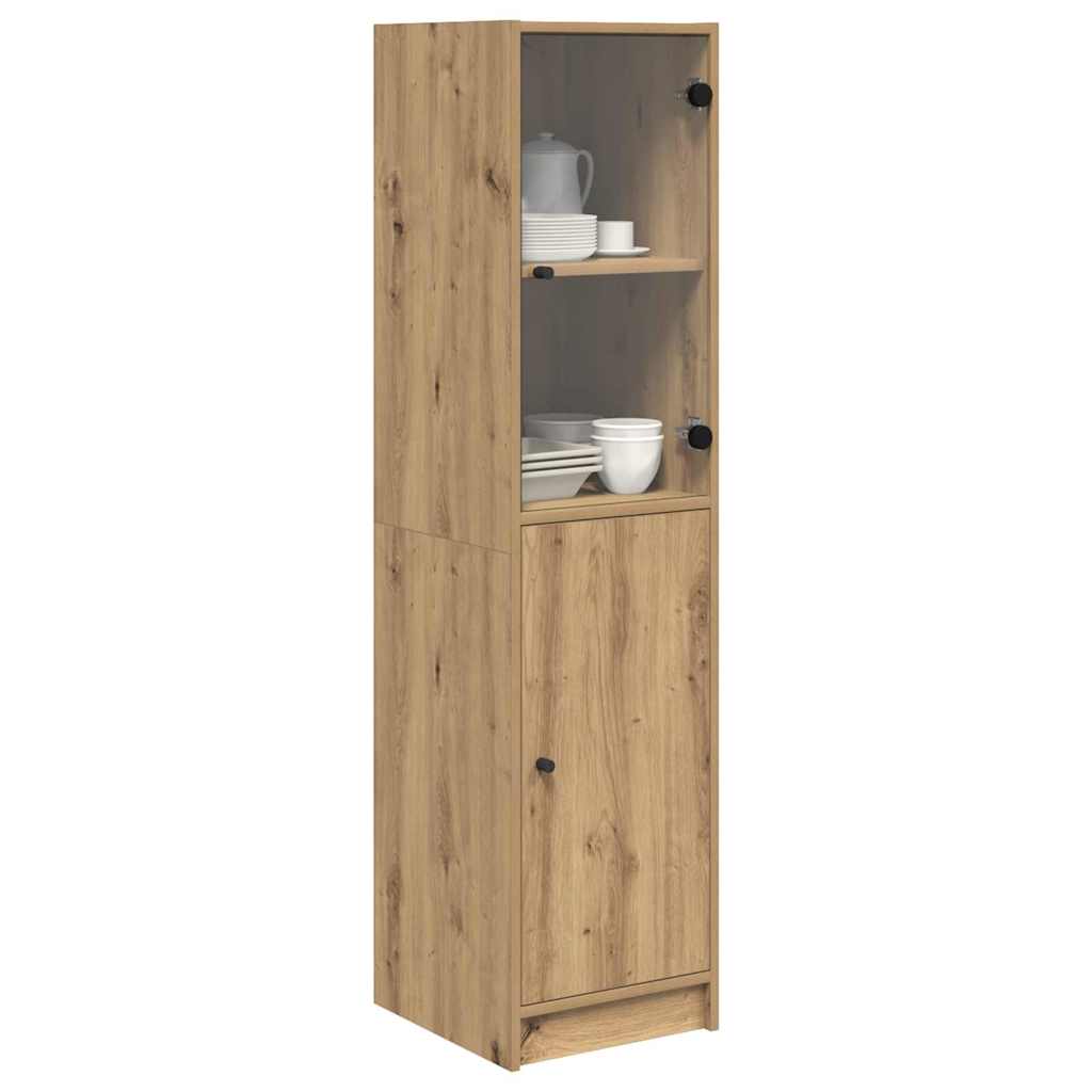 Haut Armoire Chêne artisanal 35 x 37 x 142 cm Bois d'ingénierie - XIOS