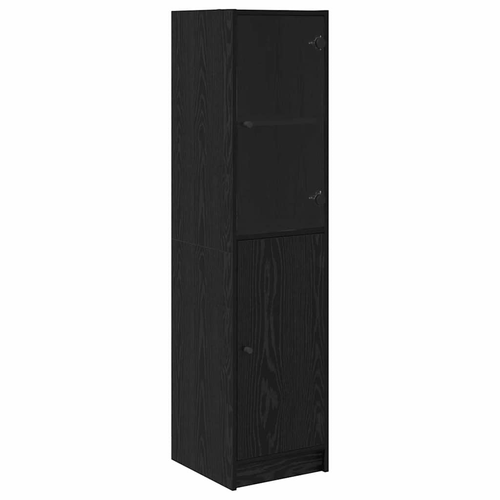 Haut Armoire Chêne noir 35 x 37 x 142 cm Bois d'ingénierie - XIOS