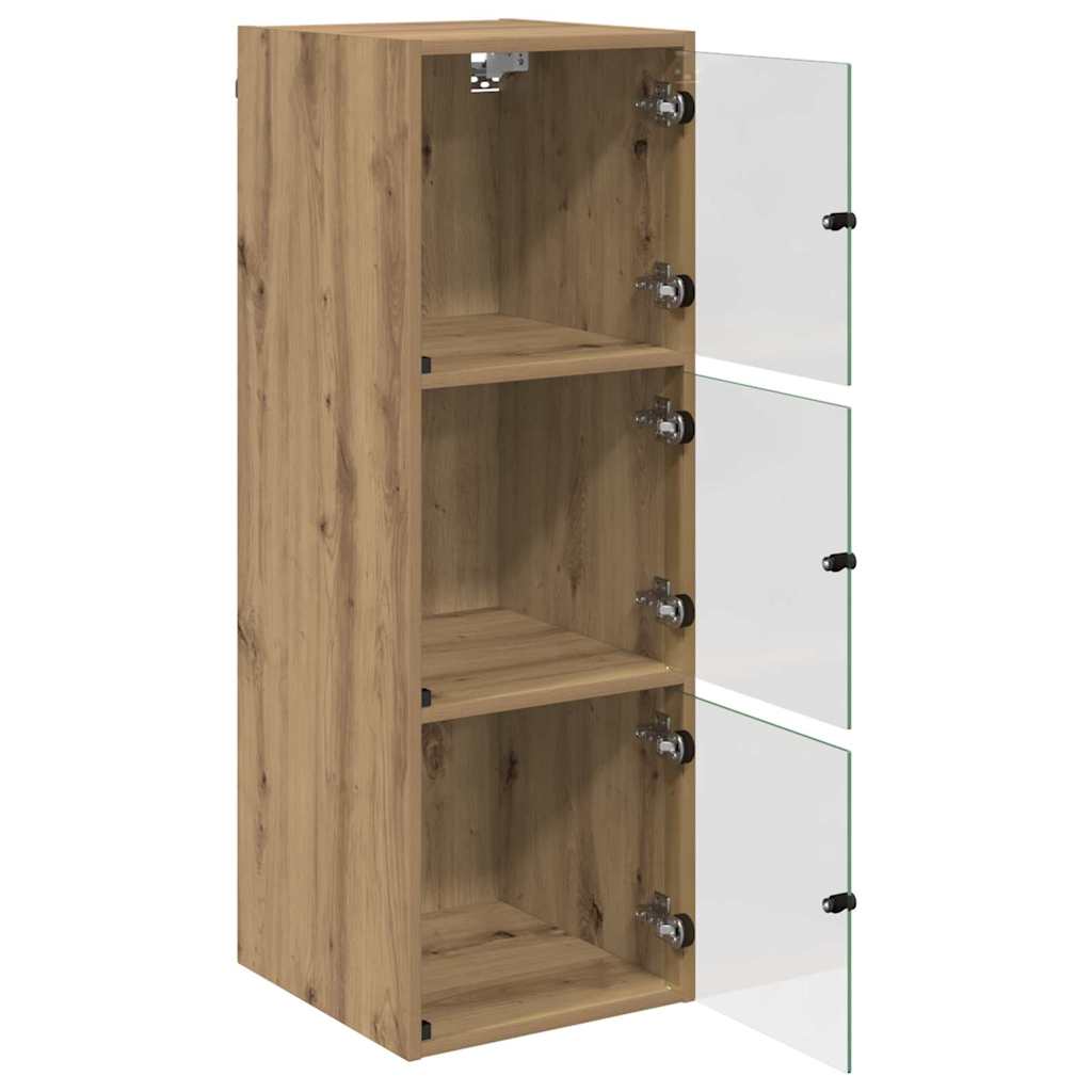 Meuble mural 35 x 37 x 102 cm Bois d'ingénierie Chêne artisanal - XIOS