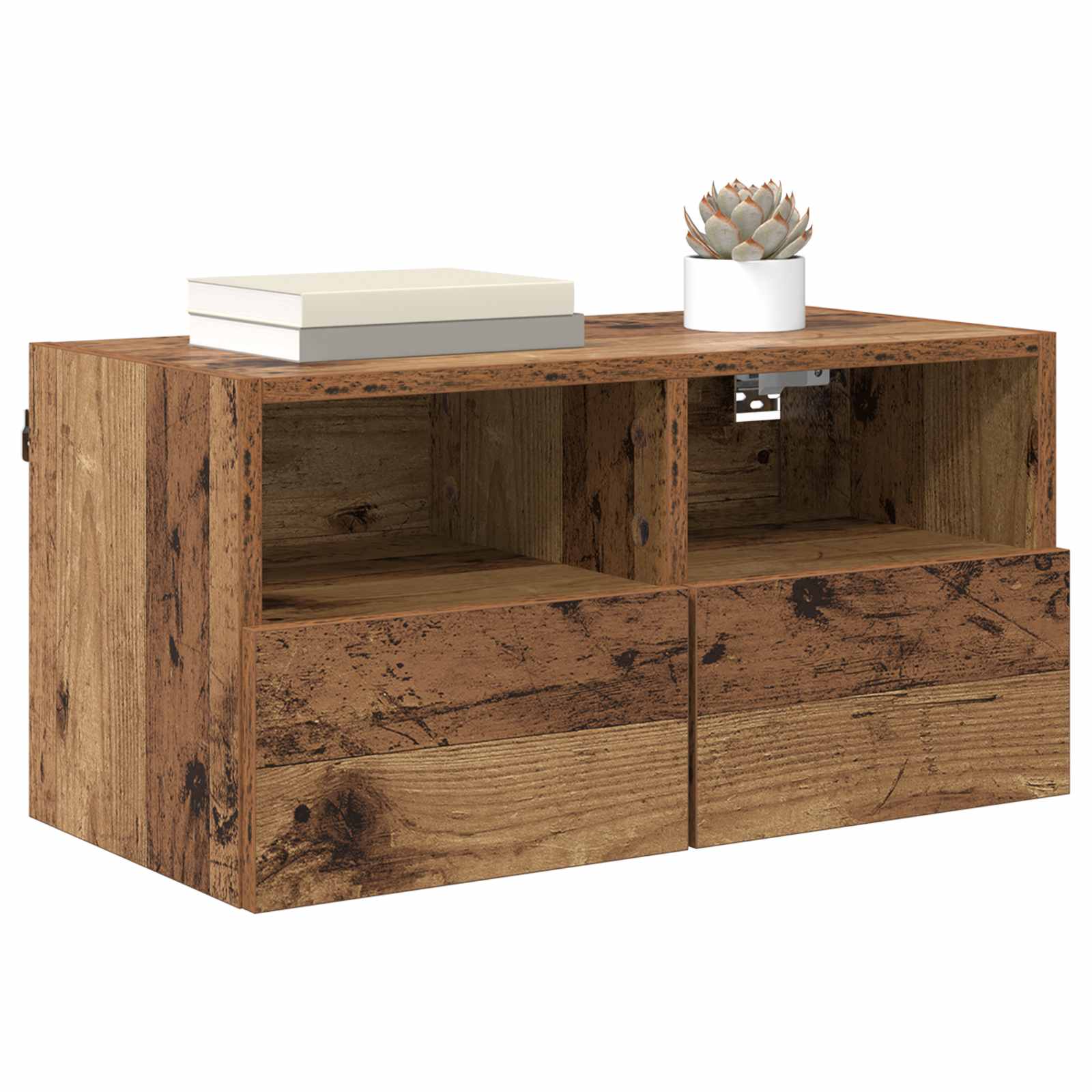 Meubles TV muraux 2 pcs Bois Ancien 60 x 30 x 30 cm - XIOS