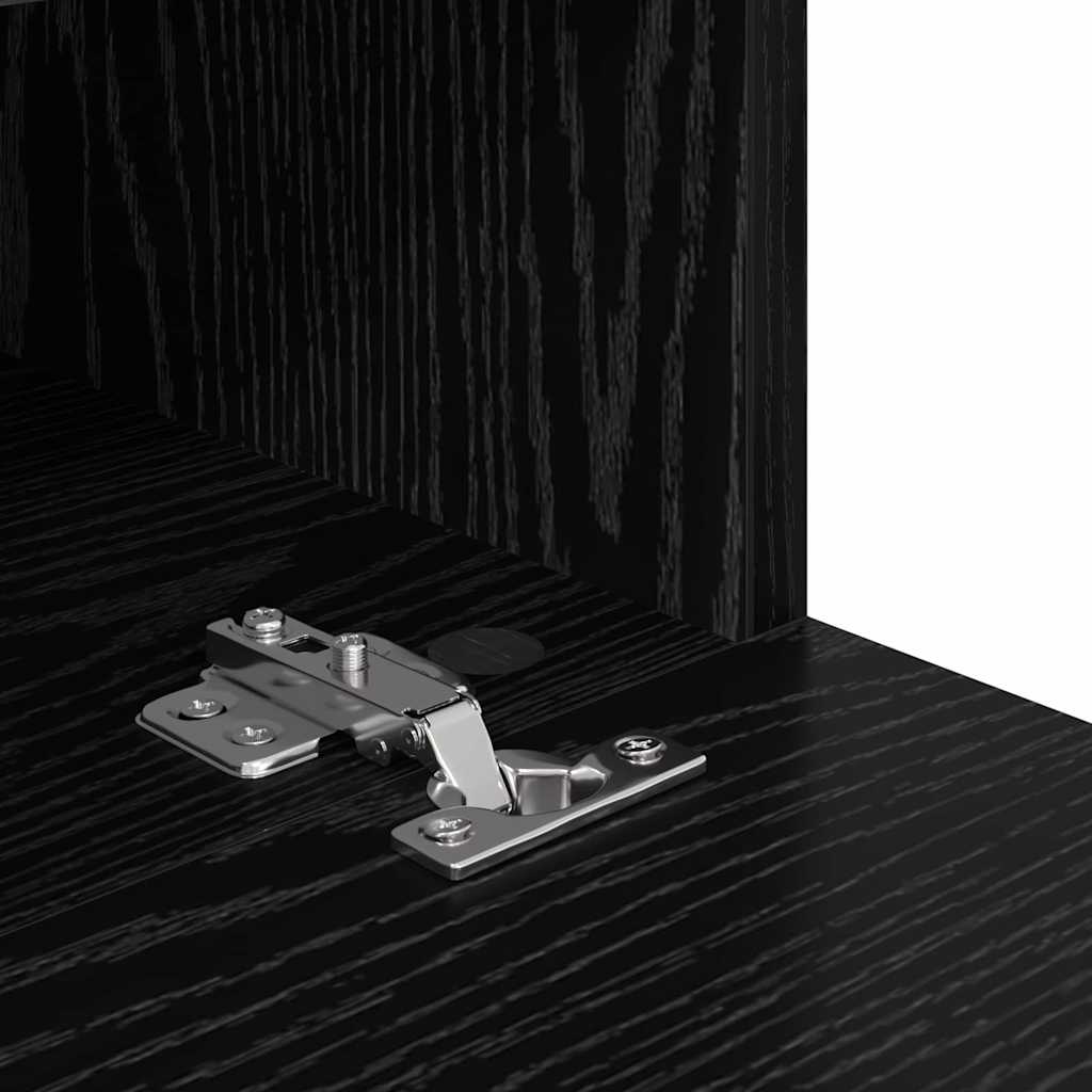 Meuble TV mural Chêne noir 60 x 30 x 30 cm Bois d'ingénierie - XIOS