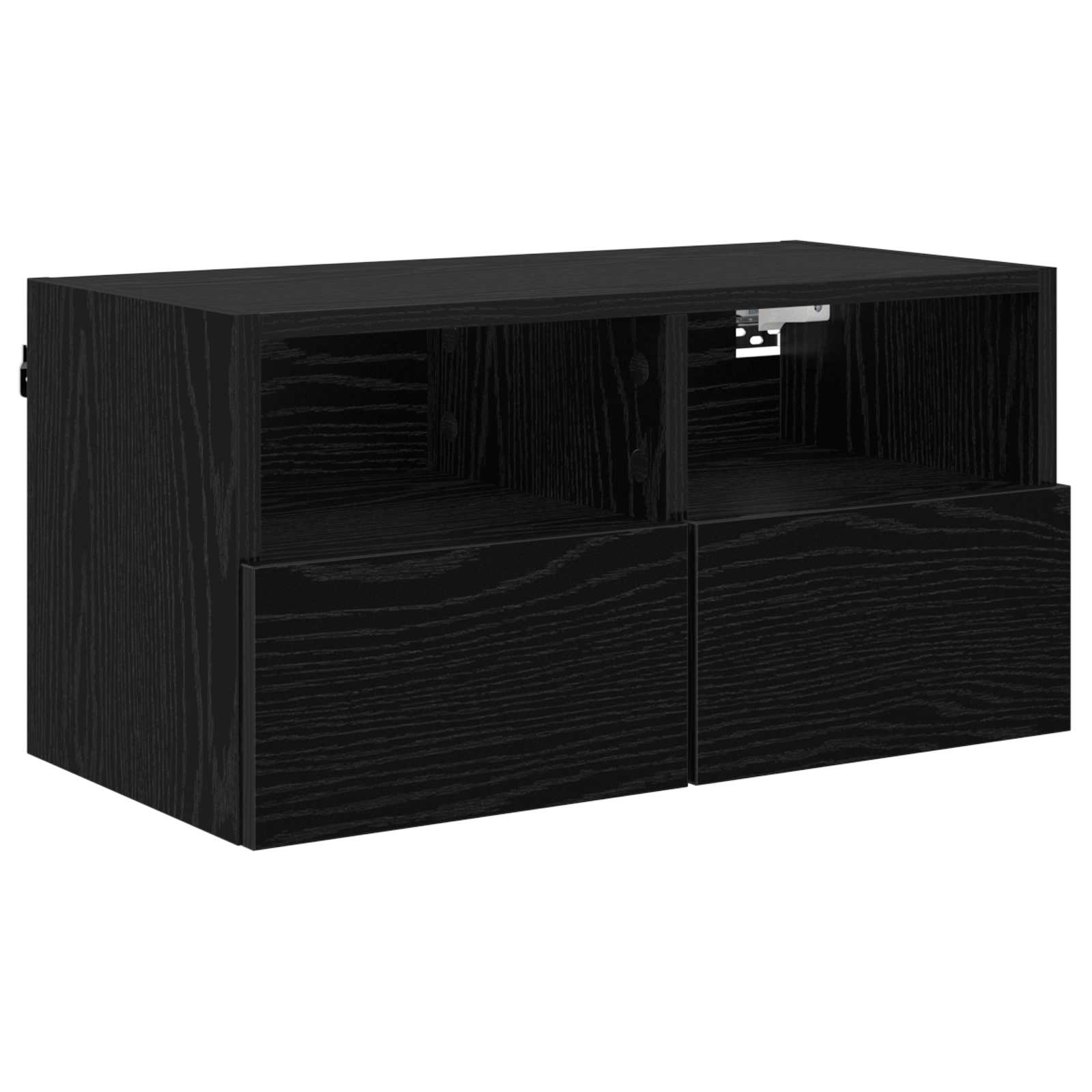 Meubles TV muraux 2 pcs Chêne noir 60 x 30 x 30 cm - XIOS