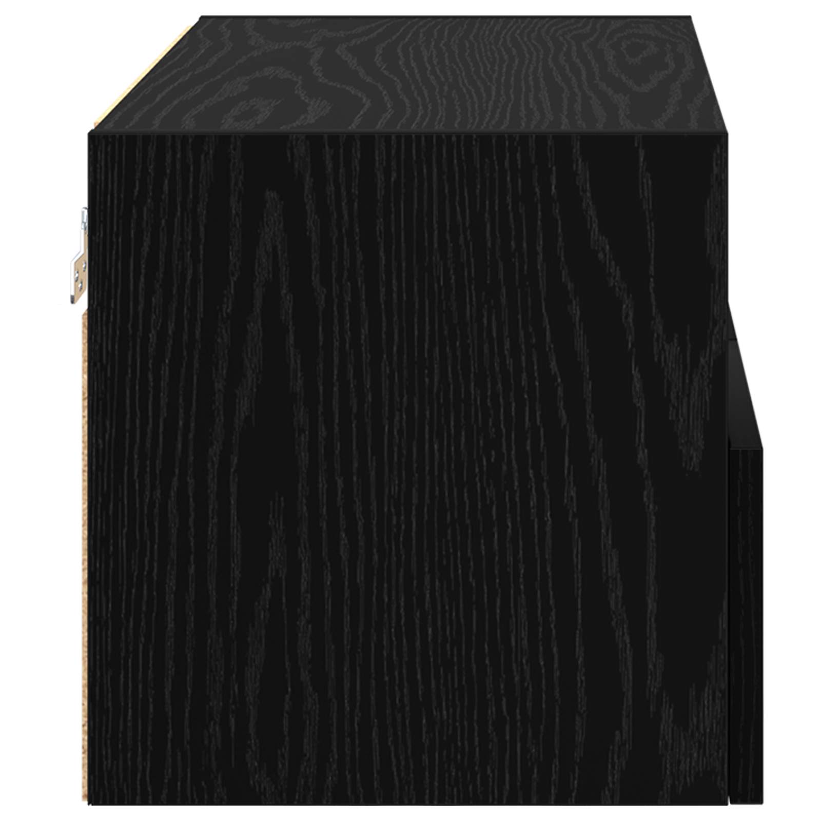 Meubles TV muraux 2 pcs Chêne noir 60 x 30 x 30 cm - XIOS