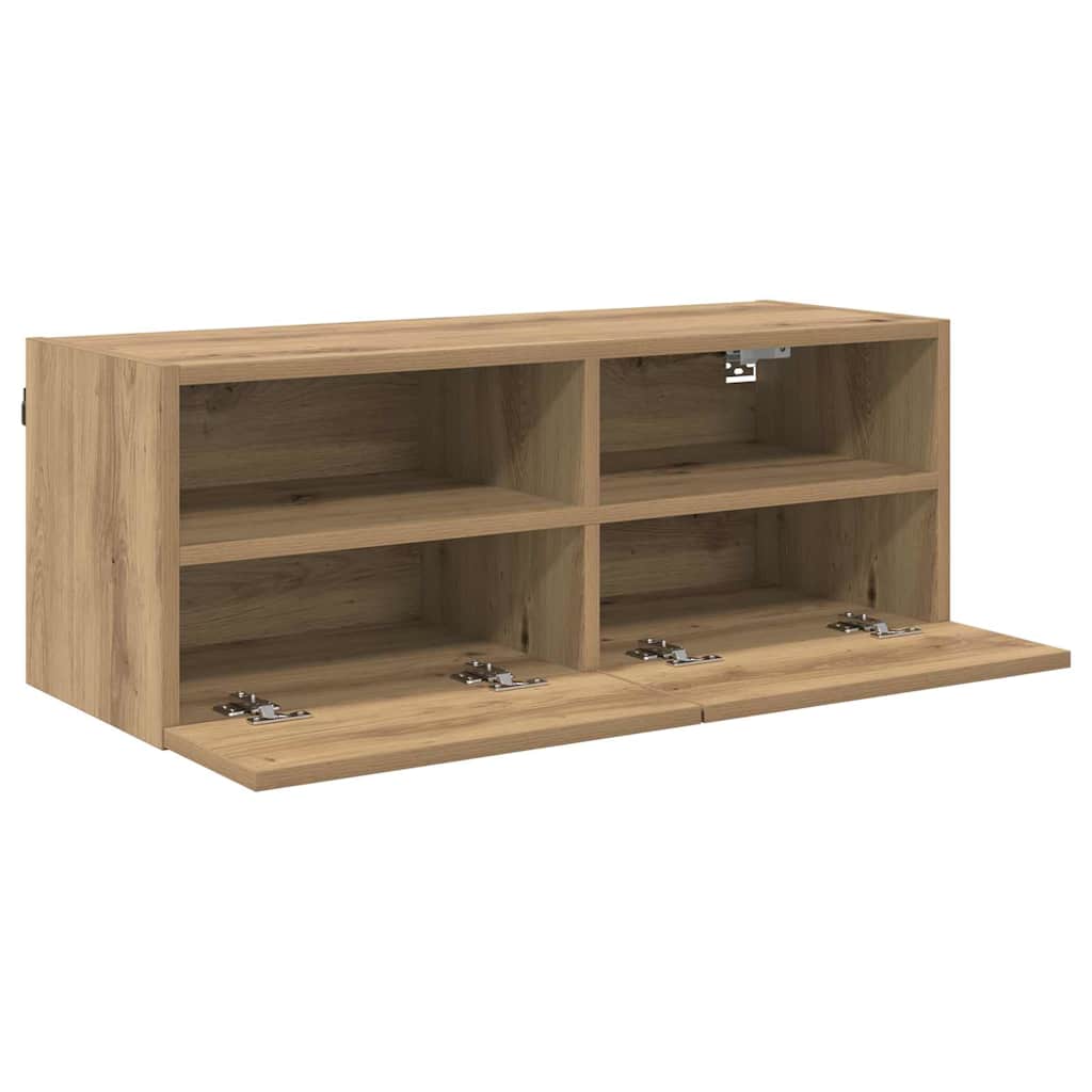Meubles TV muraux 2 pcs Chêne artisanal 80 x 30 x 30 cm - XIOS