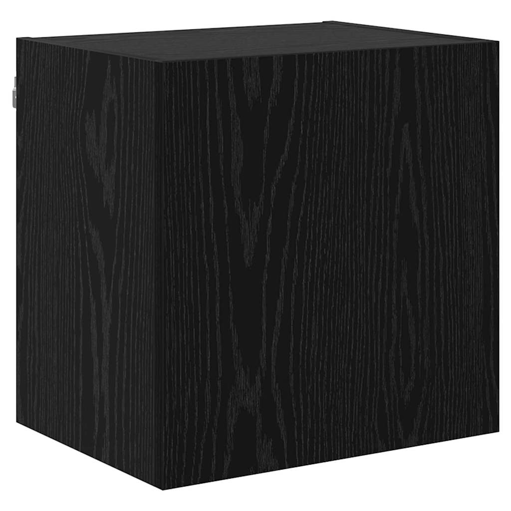 Meuble TV mural Chêne noir 40,5x30x40cm Bois d'ingénierie - XIOS