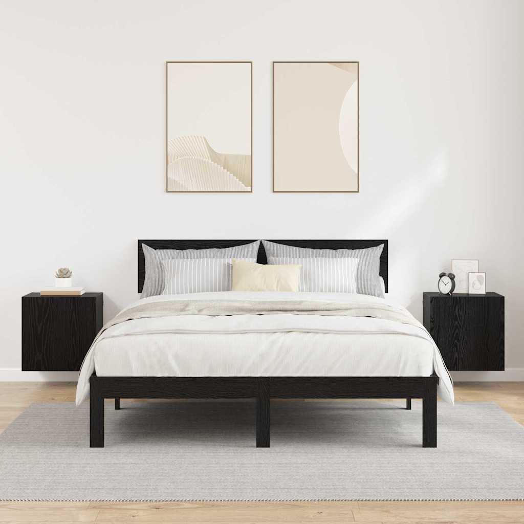 Meubles TV muraux Montage mural 2 pcs Chêne noir 40,5x30x40cm - XIOS