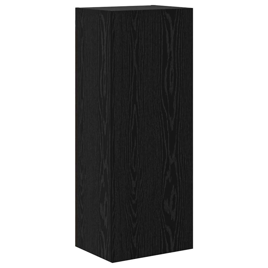 Meuble TV mural Chêne noir 40,5 x 30 x 102 cm Bois d'ingénierie - XIOS