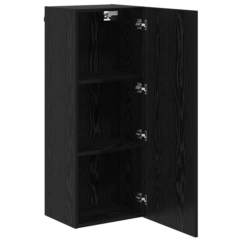 Meuble TV mural Chêne noir 40,5 x 30 x 102 cm Bois d'ingénierie - XIOS
