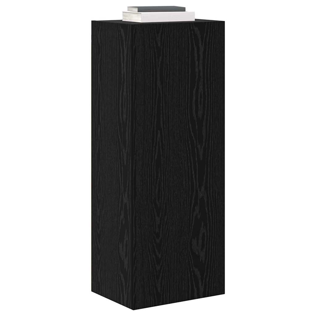 Meuble TV mural Chêne noir 40,5 x 30 x 102 cm Bois d'ingénierie - XIOS