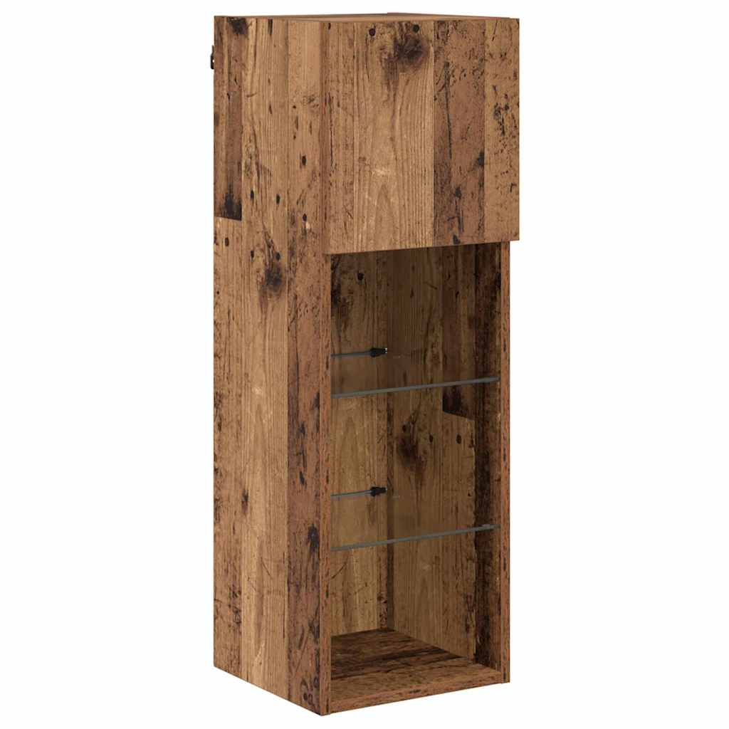 Meubles TV muraux 2 pcs Bois Ancien 30,5 x 30 x 90 cm - XIOS