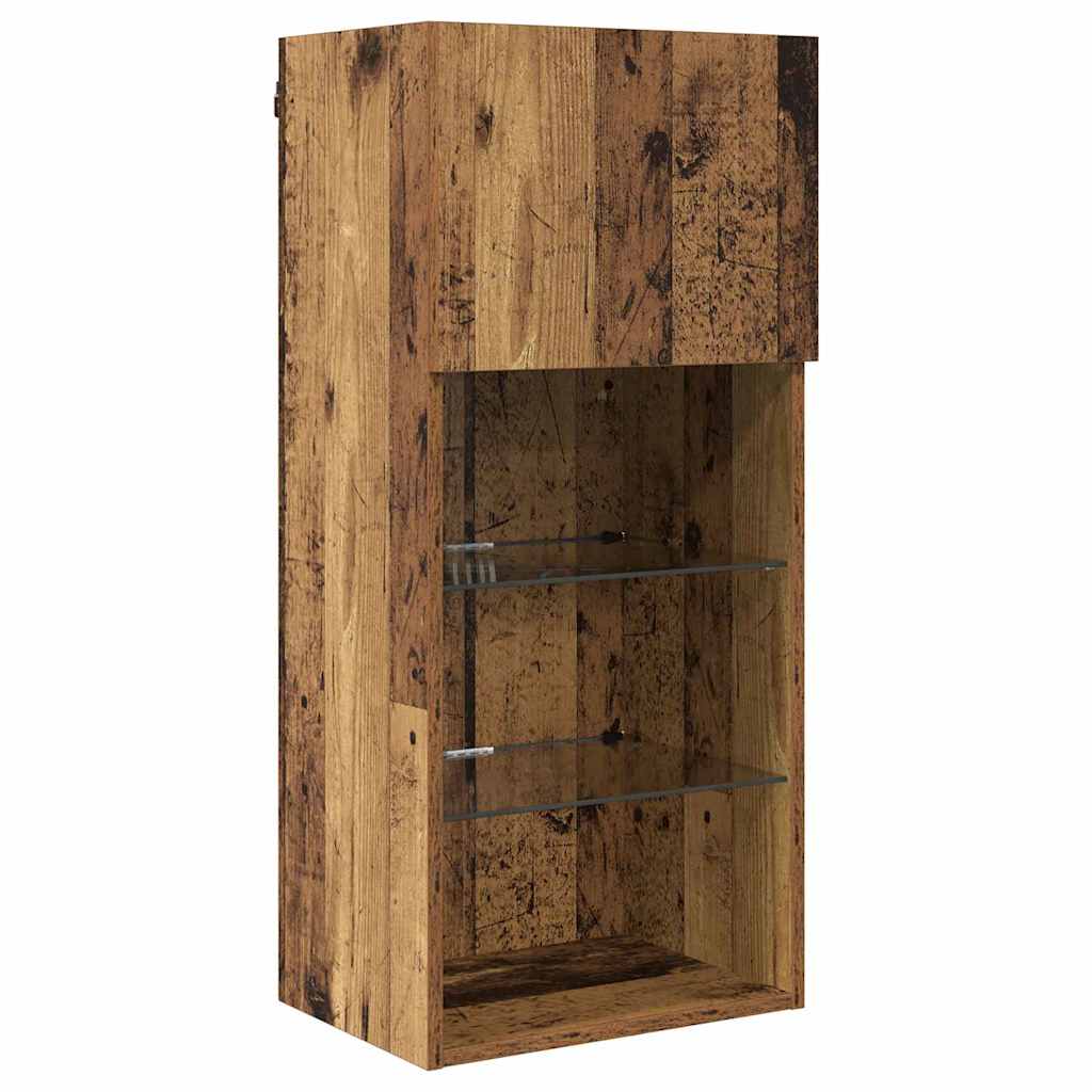 Meubles TV muraux 2 pcs Bois Ancien 40,5 x 30 x 90 cm - XIOS