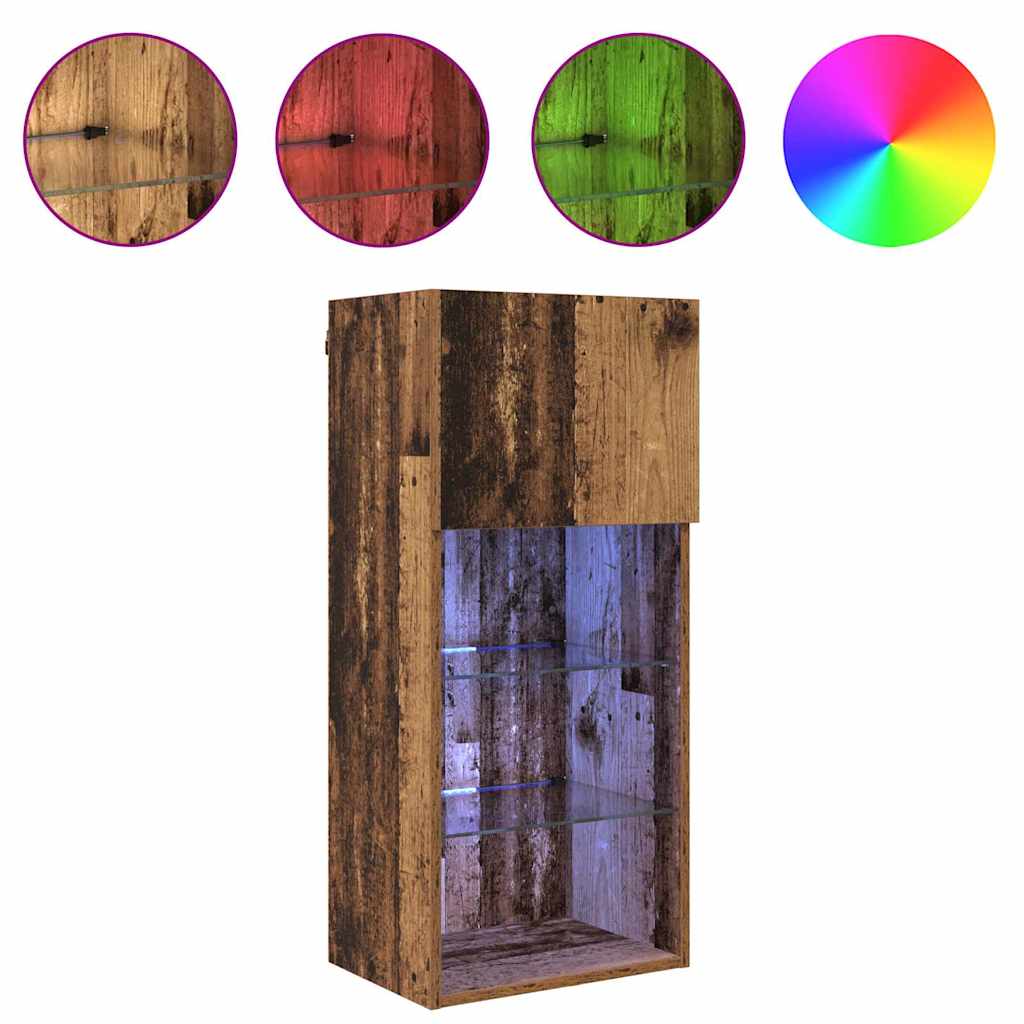 Meubles TV muraux 2 pcs Bois Ancien 40,5 x 30 x 90 cm - XIOS