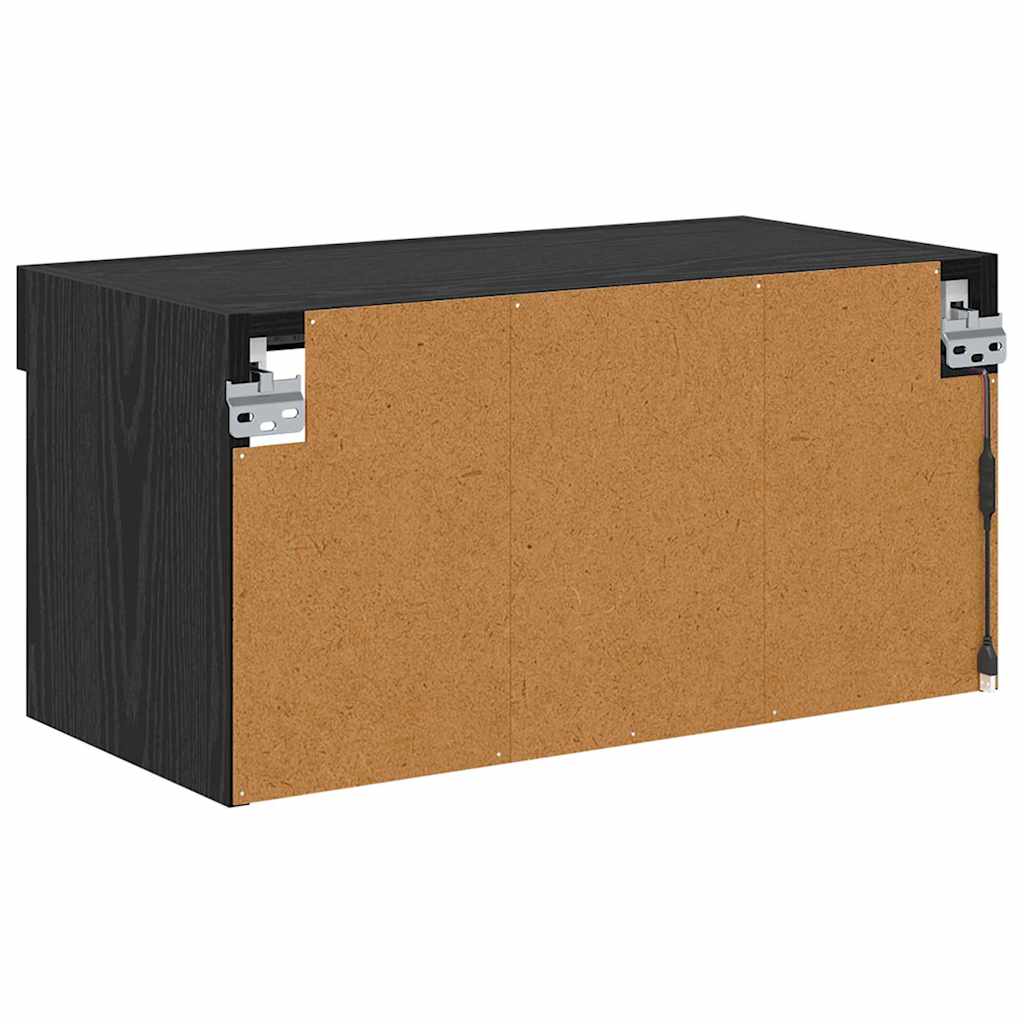 Meuble TV Chêne noir 60 x 30 x 30 cm Bois d'ingénierie - XIOS