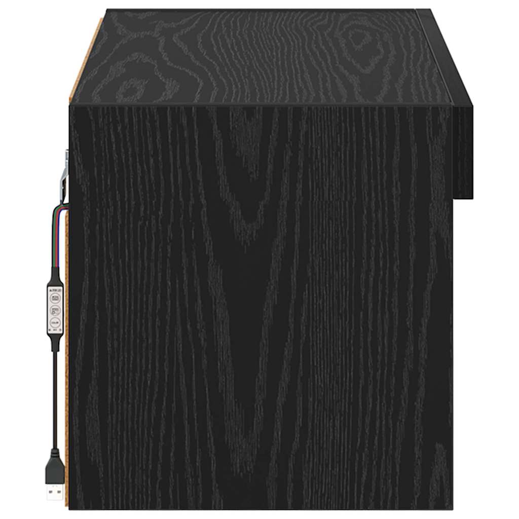 Meuble TV Chêne noir 60 x 30 x 30 cm Bois d'ingénierie - XIOS