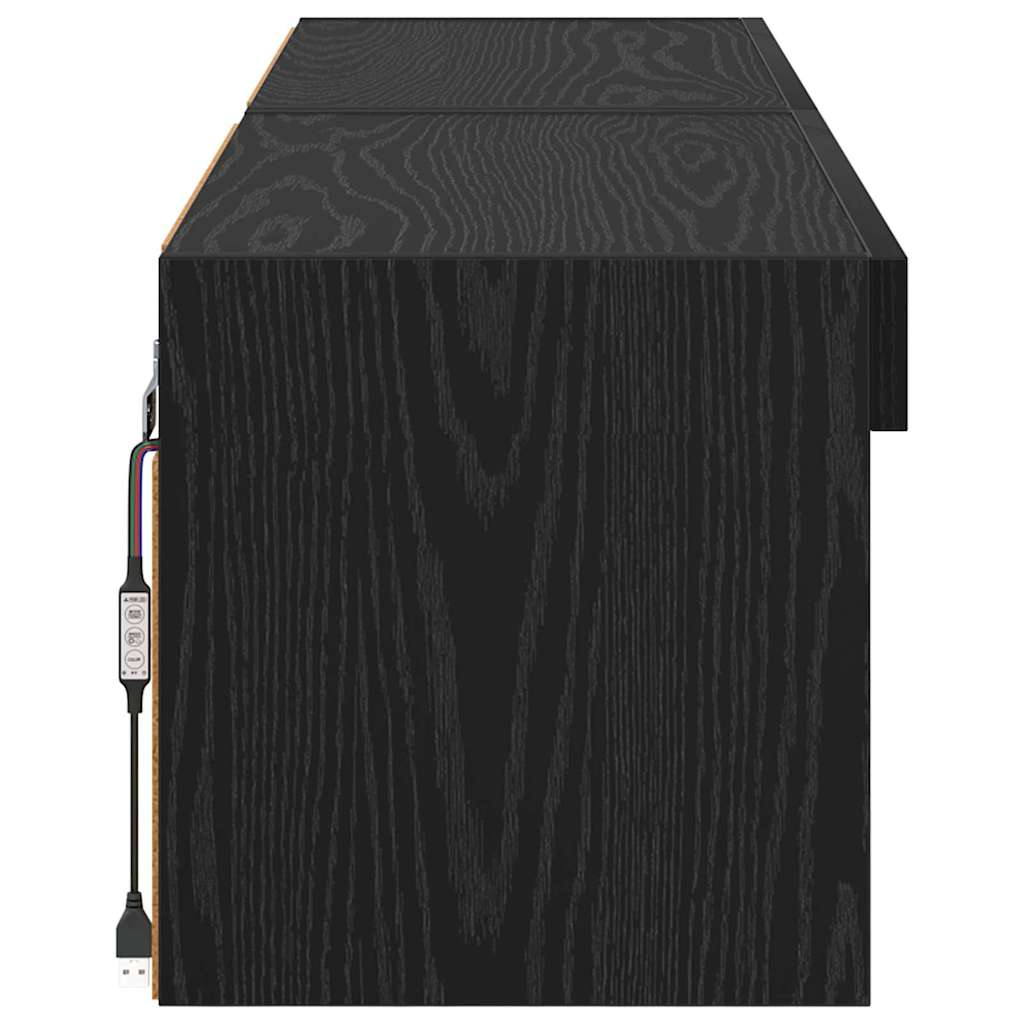 Meubles TV 2 pcs Chêne noir 60 x 30 x 30 cm Bois d'ingénierie - XIOS