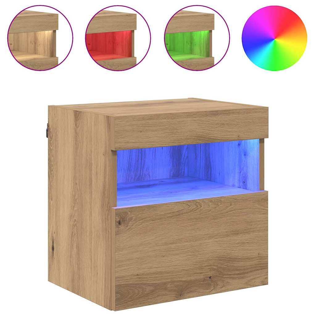 Meubles TV muraux 2 pcs Chêne artisanal 40 x 30 x 40 cm - XIOS