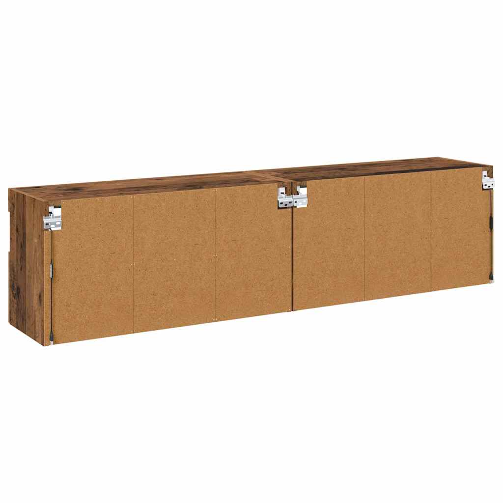 Meubles TV muraux 2 pcs Bois Ancien 80 x 30 x 40 cm - XIOS