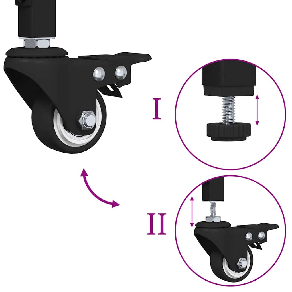 Chariot de cuisine Chêne artisanal 60 x 41 x 76 cm - XIOS