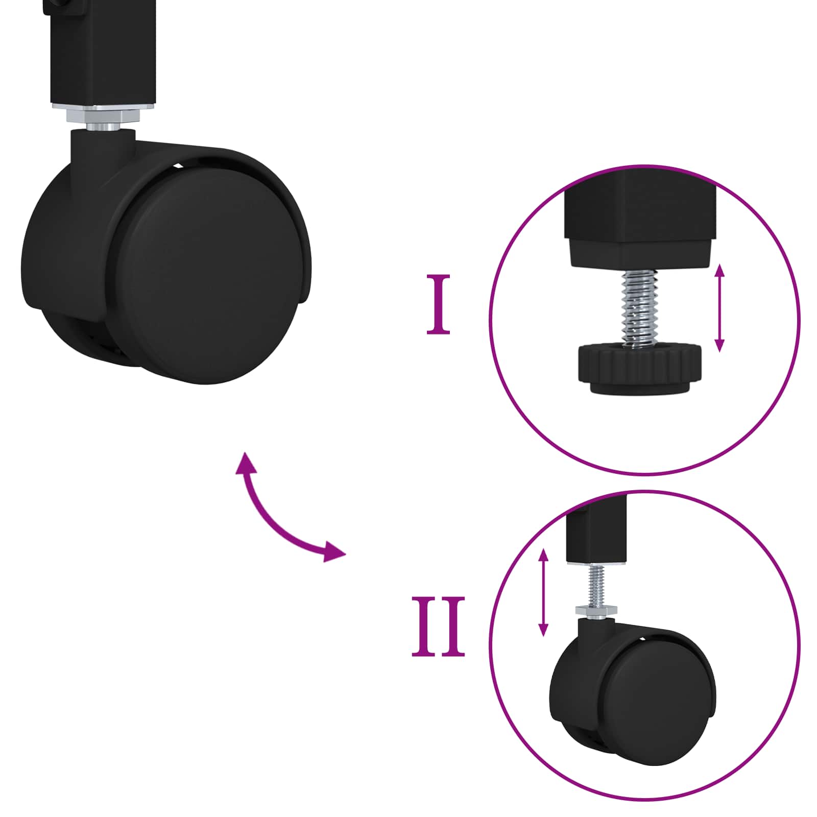 Chariot de cuisine Chêne Sonoma 50 x 35 x 75,5 cm - XIOS