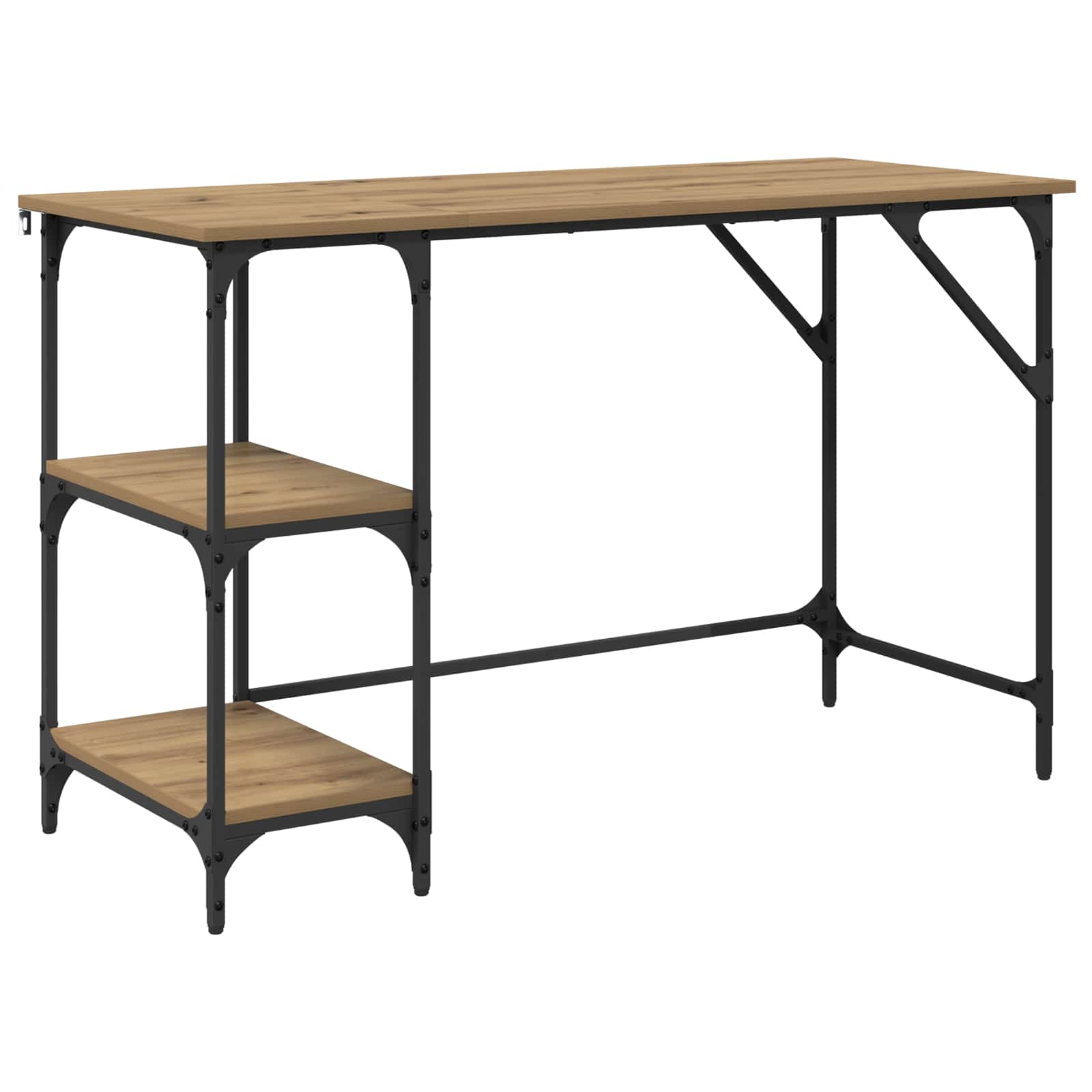 Bureau Chêne artisanal 120 x 50 x 75 cm Bois d'ingénierie - XIOS