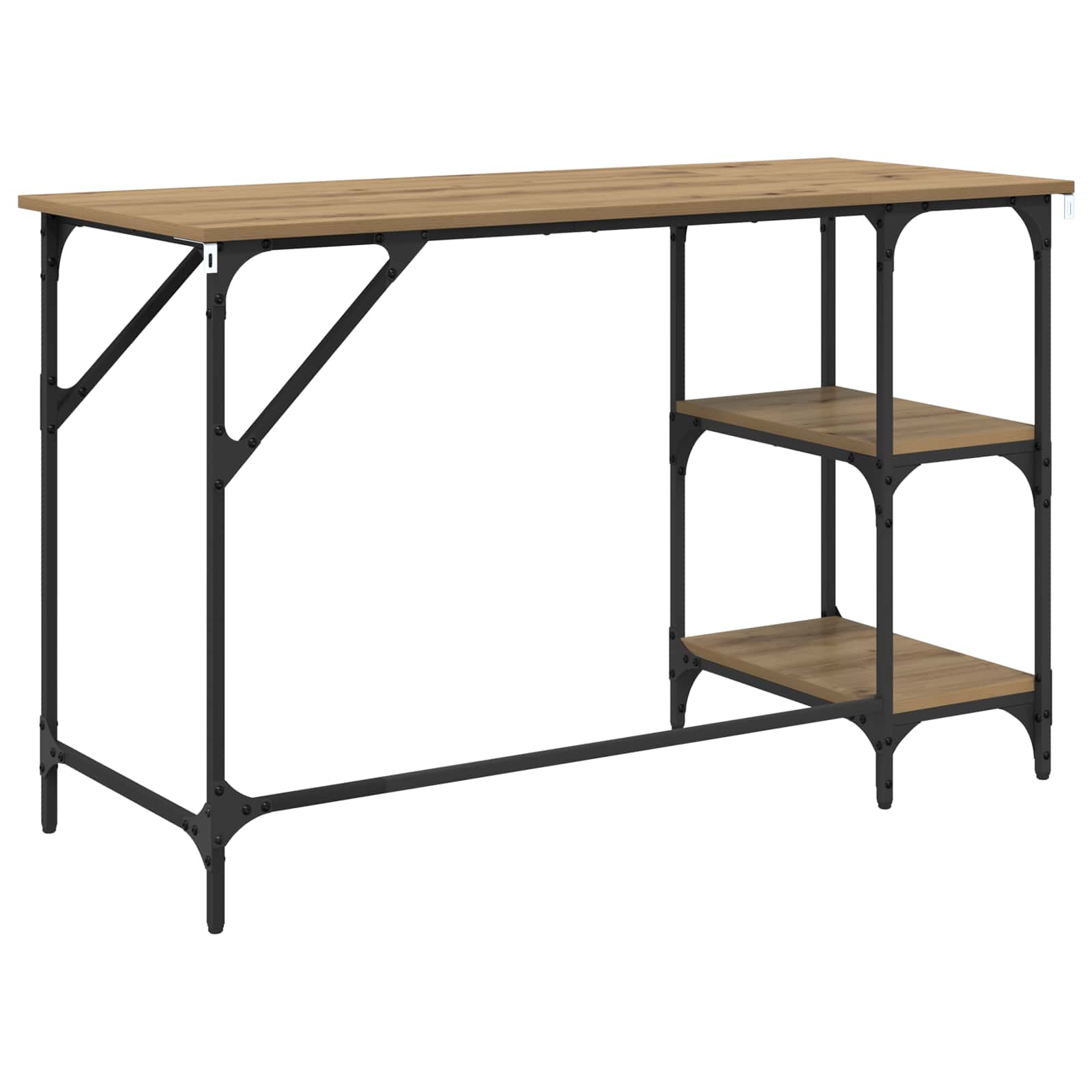 Bureau Chêne artisanal 120 x 50 x 75 cm Bois d'ingénierie - XIOS