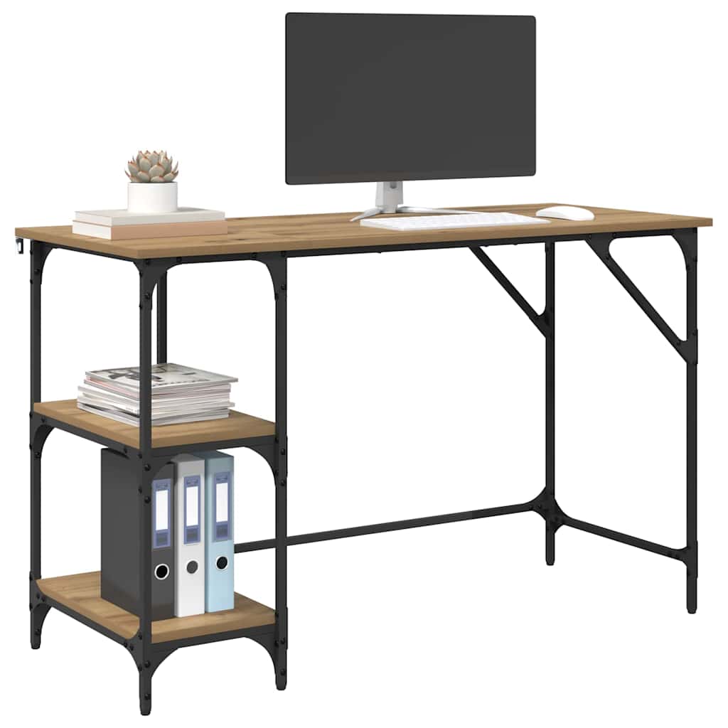 Bureau Chêne artisanal 120 x 50 x 75 cm Bois d'ingénierie - XIOS