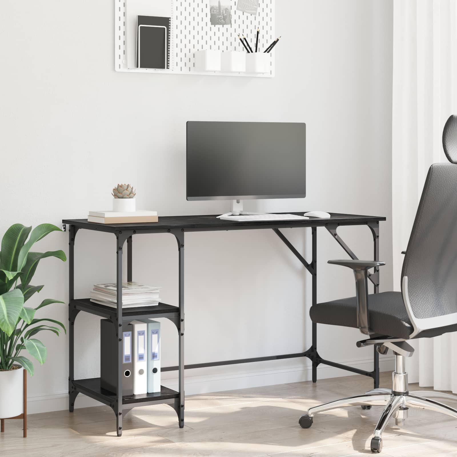 Bureau Chêne noir 120 x 50 x 75 cm Bois d'ingénierie - XIOS