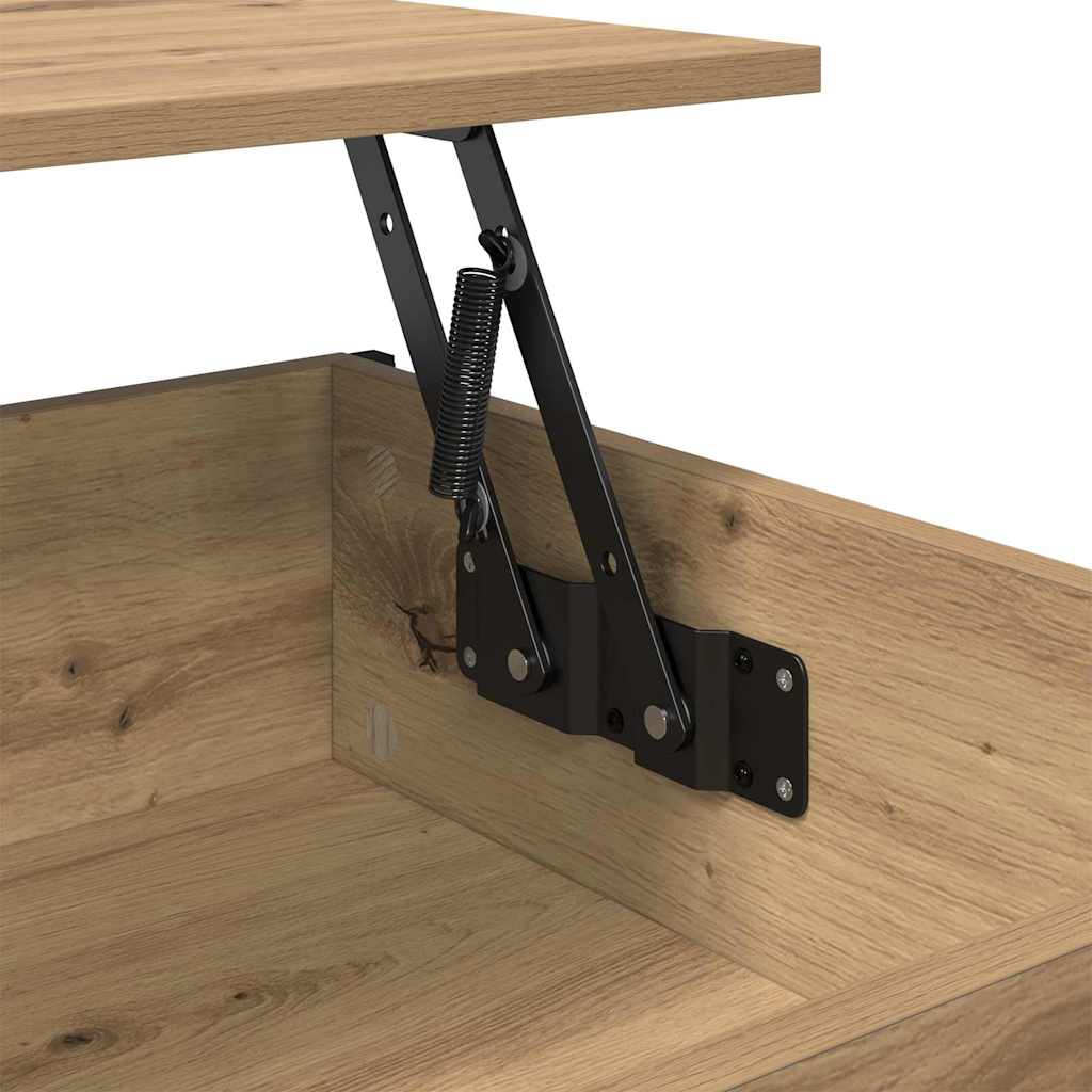 Table basse chêne artisanal 100 x 55 x 50 cm Bois d'ingénierie - XIOS