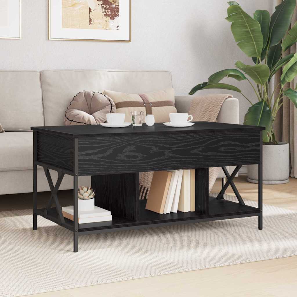 Table basse Chêne noir 100 x 55 x 50 cm Bois d'ingénierie - XIOS