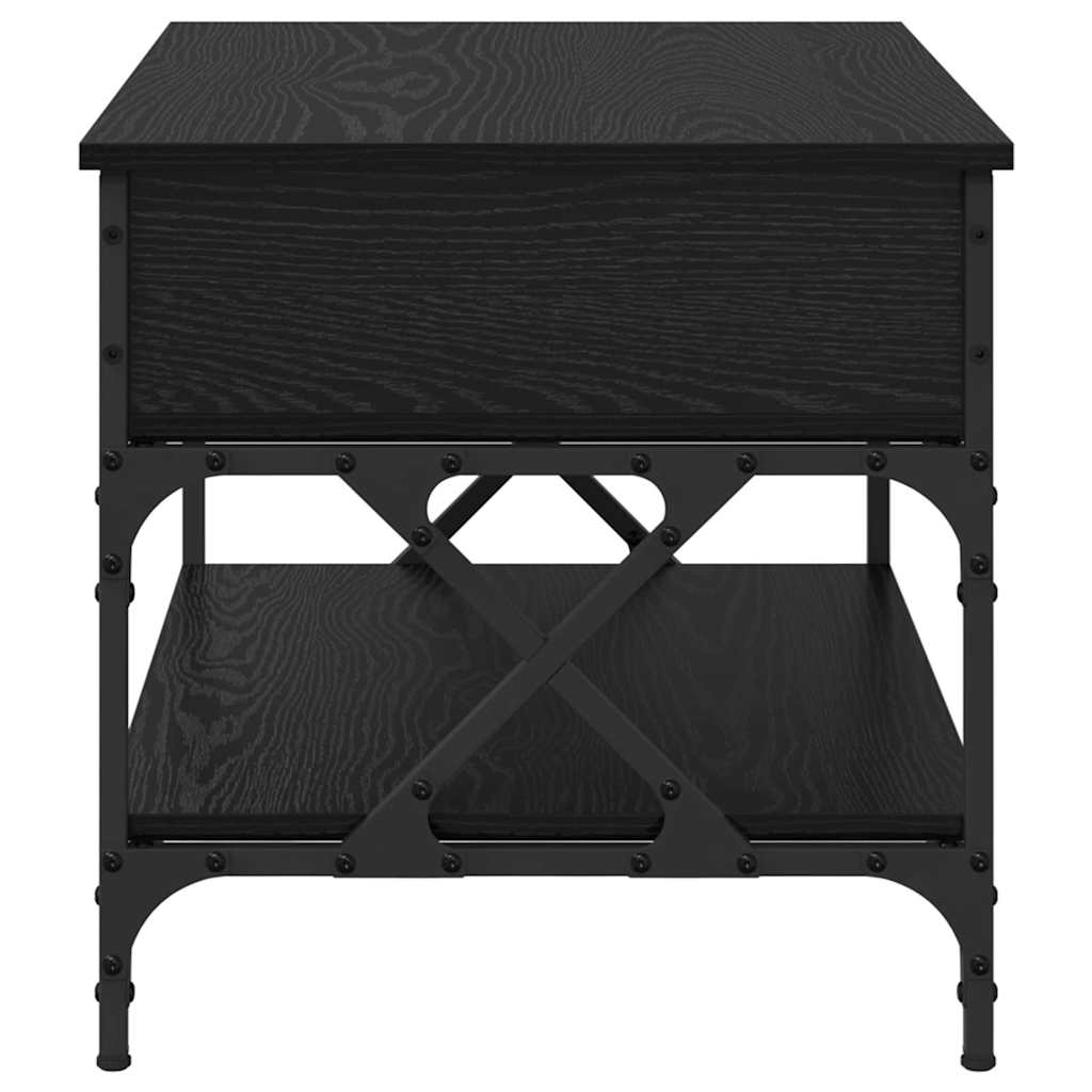 Table basse Chêne noir 70x50x50cm Bois d'ingénierie - XIOS