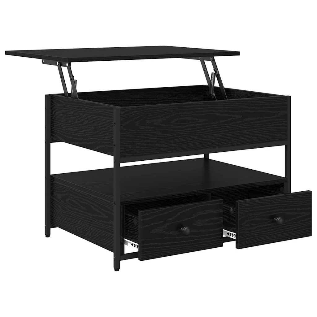 Table basse Chêne noir 70 x 50 x 50 cm Bois d'ingénierie - XIOS