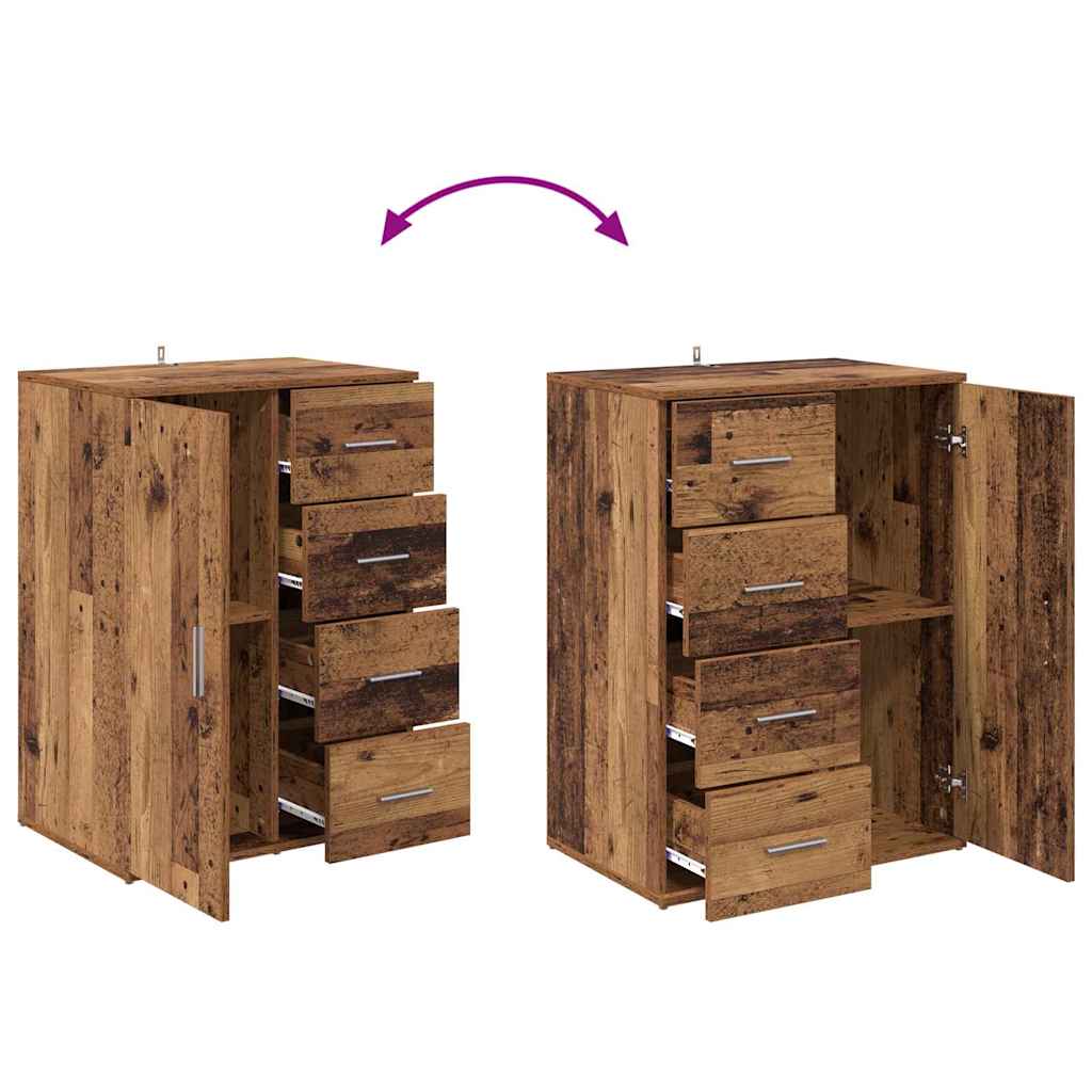 Buffet Bois Ancien 59 x 39 x 80 cm Bois d'ingénierie - XIOS