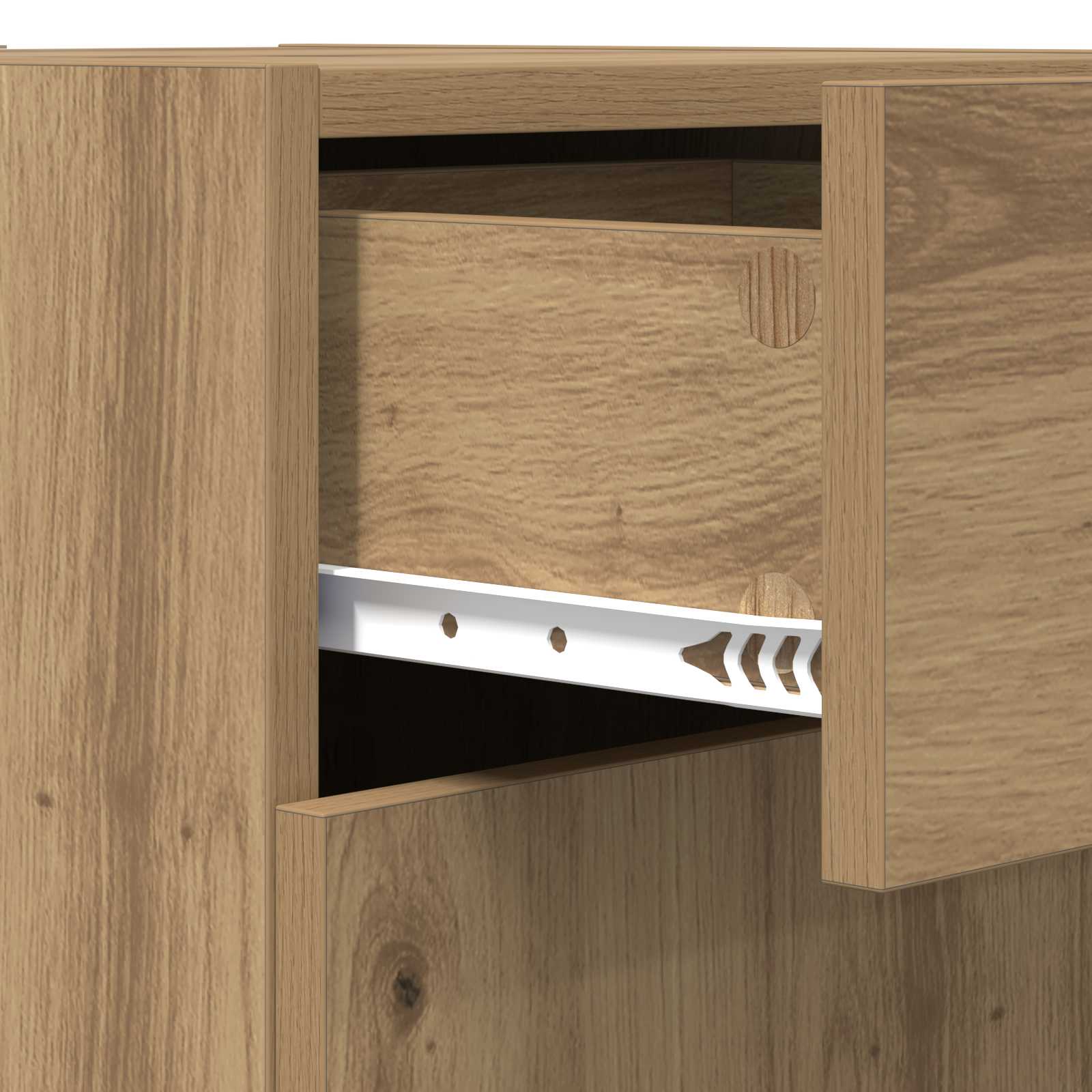 Armoire de rangement Chêne Artisanal 40 x 42,5 x 93 cm - XIOS