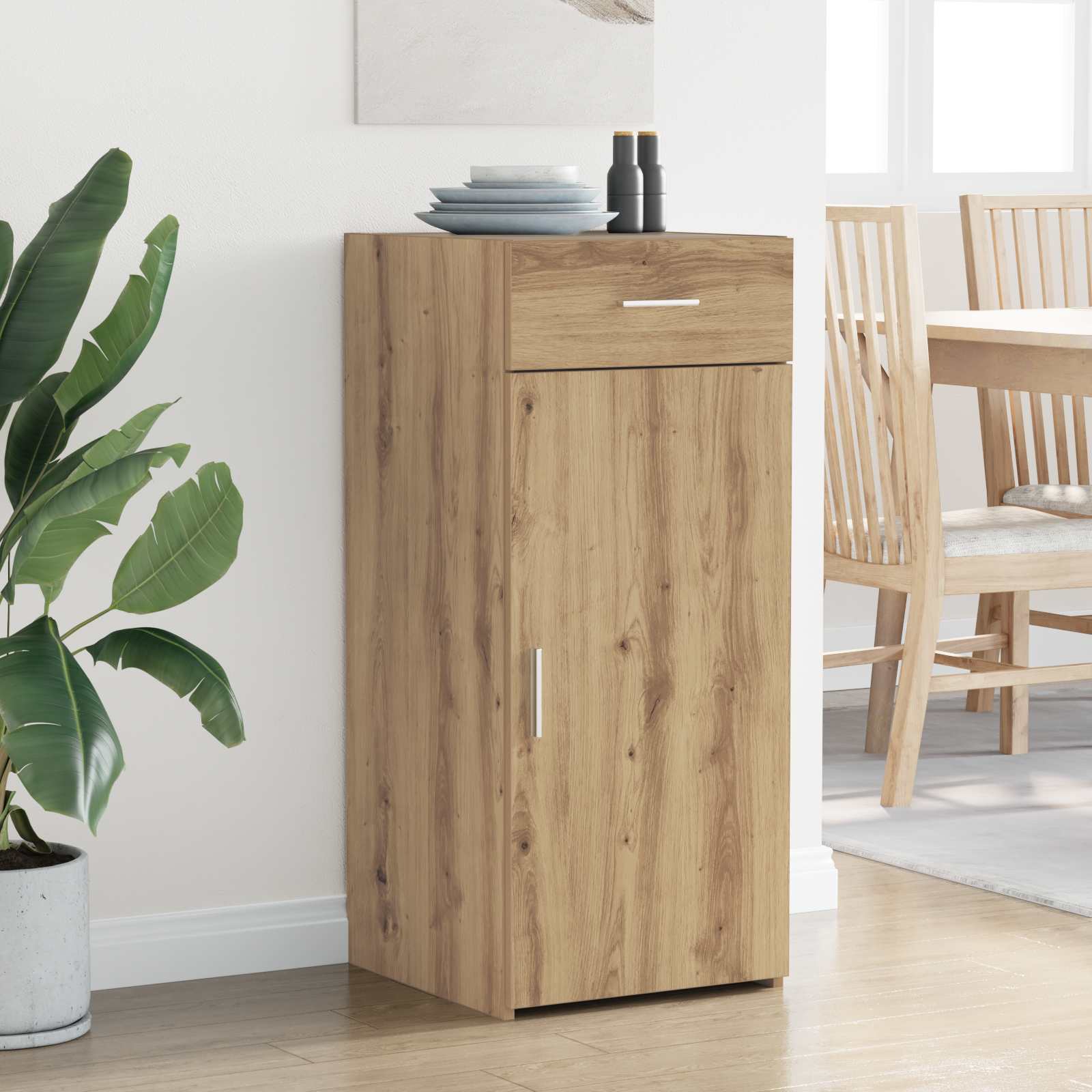Armoire de rangement Chêne Artisanal 40 x 42,5 x 93 cm - XIOS