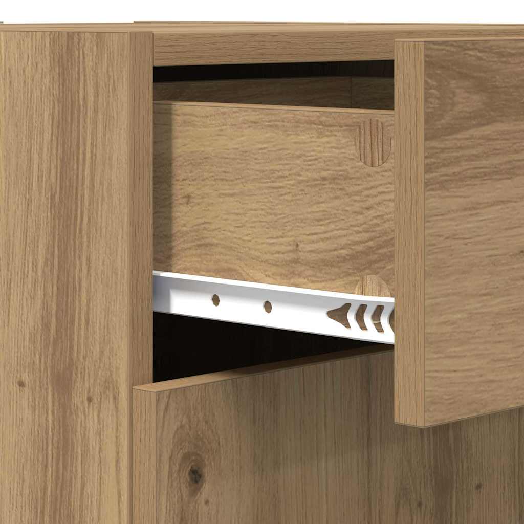 Buffet Chêne noir 42,5 x 40 x 93 cm Bois d'ingénierie - XIOS