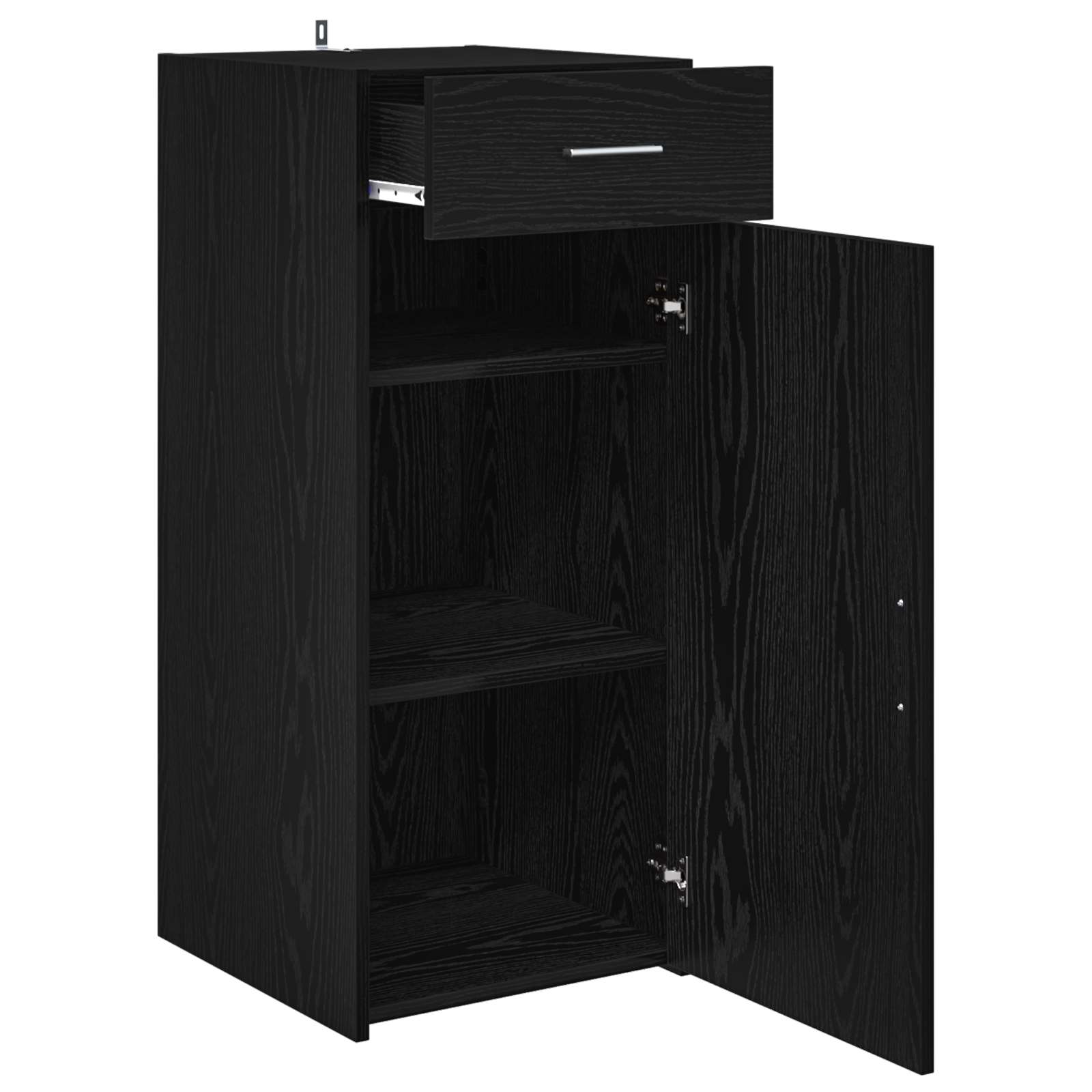 Armoire de rangement avec tiroir Chêne Noir 40 x 42,5 x 93 cm - XIOS