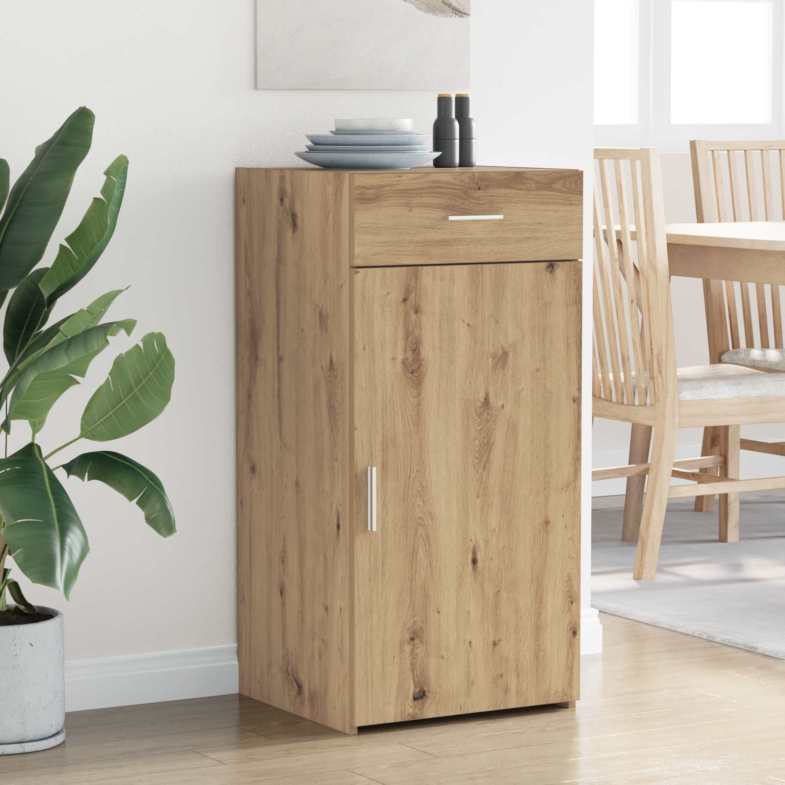 Buffet chêne artisanal 45 x 42,5 x 93 cm Bois d'ingénierie - XIOS