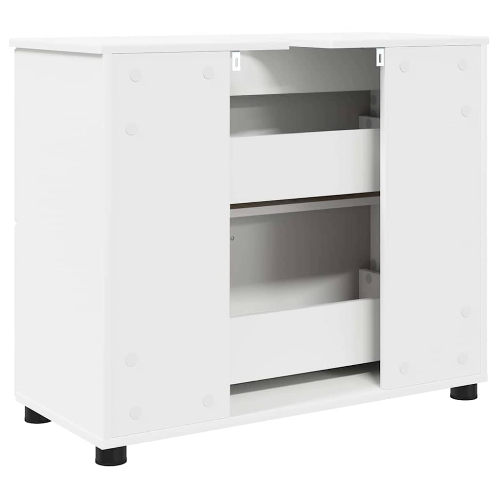 Cabinet de salle de bain avec tiroir Blanc 76,5 x 35 x 64 cm - XIOS