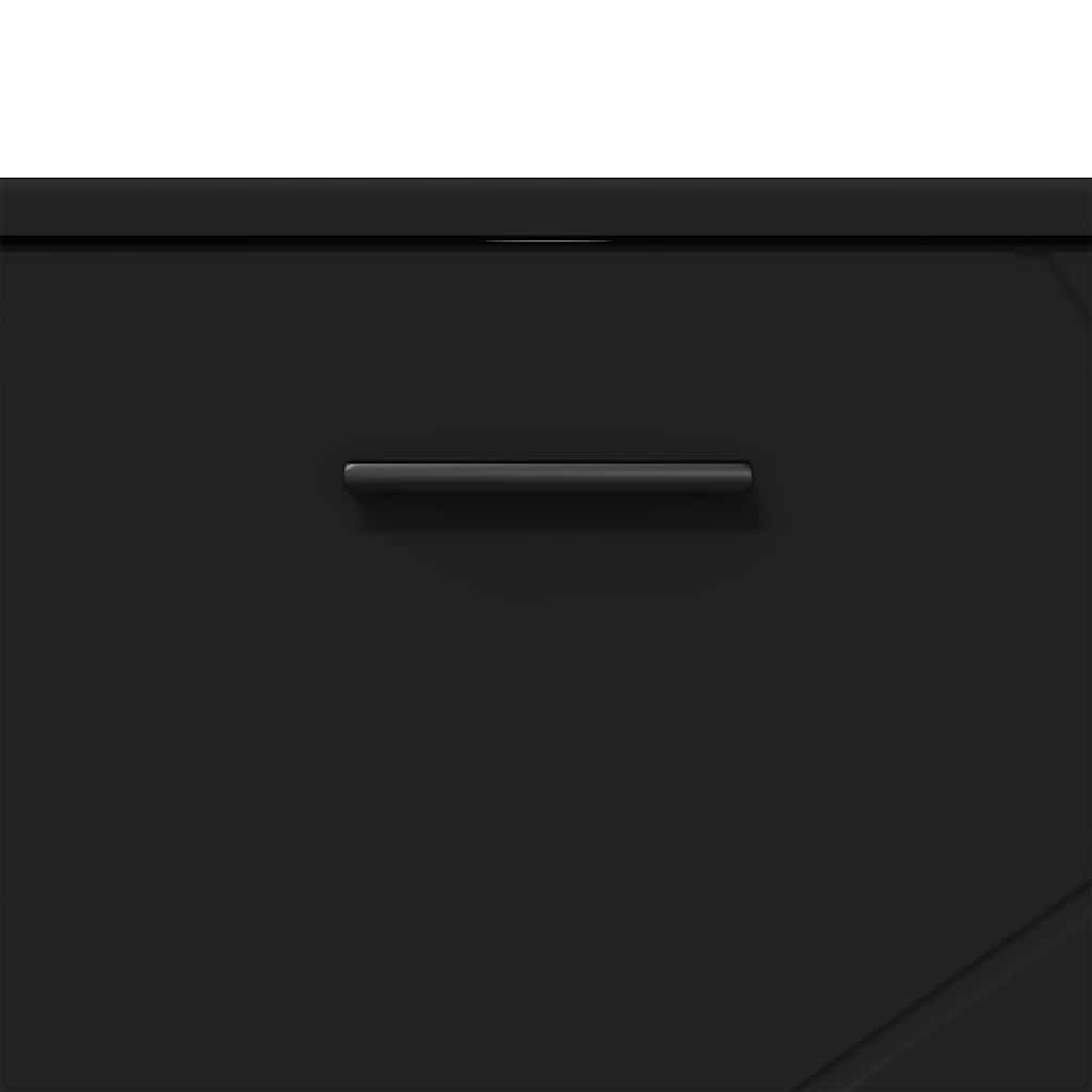 Cabinet de salle de bain avec tiroir Noir 76,5 x 35 x 64 cm - XIOS