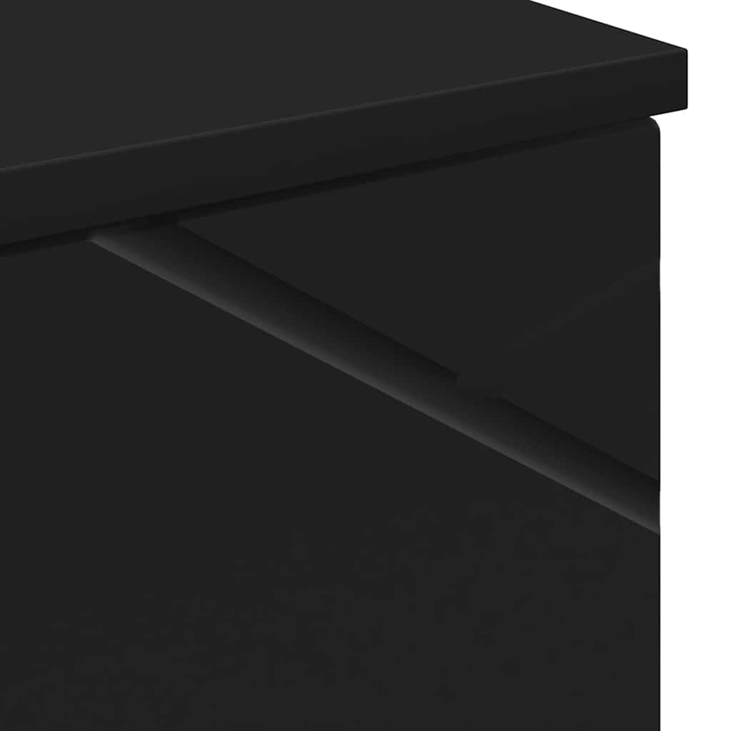 Cabinet de salle de bain avec stockage Noir 30 x 35 x 192 cm - XIOS