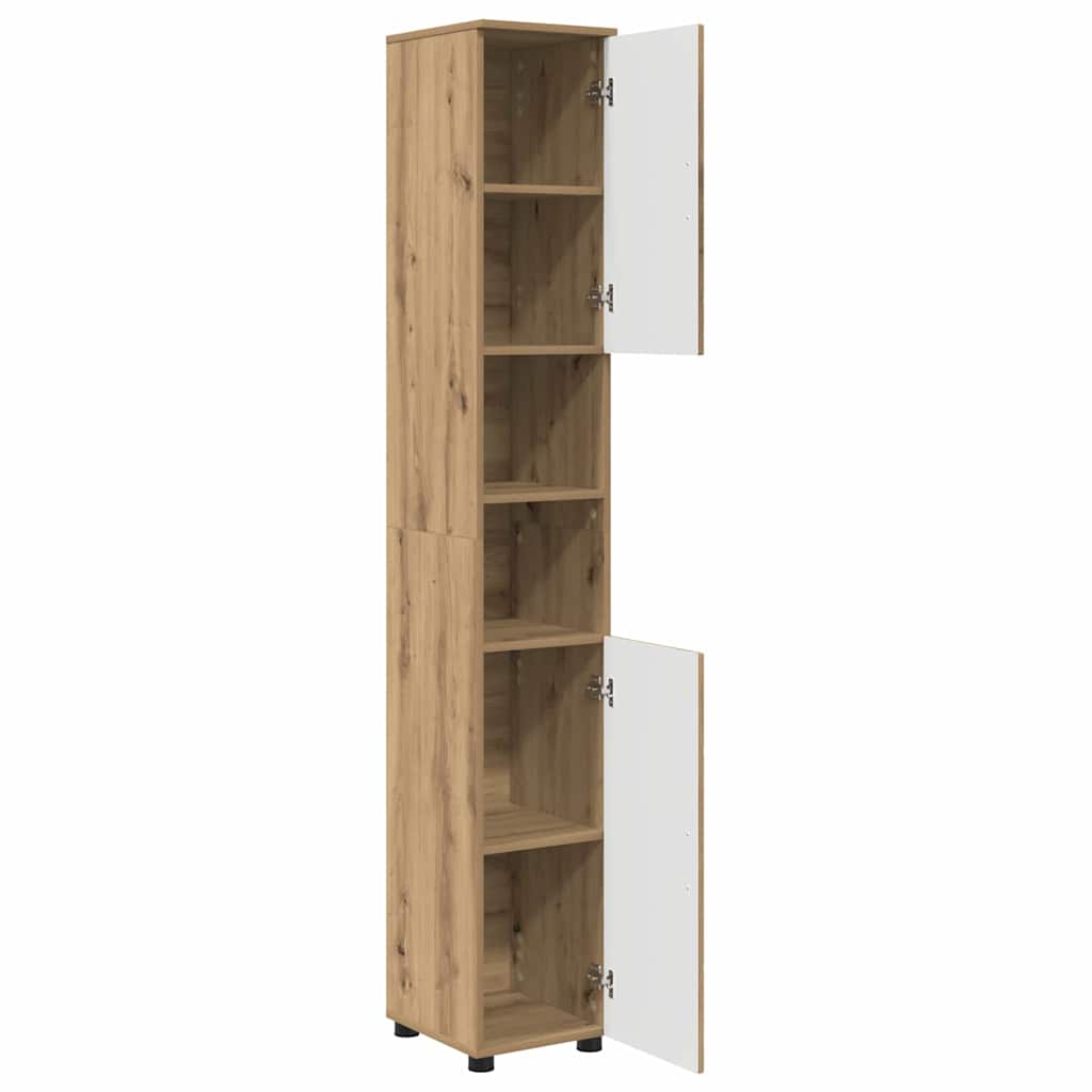 Cabinet de salle de bain Chêne artisanal 30 x 35 x 192 cm - XIOS