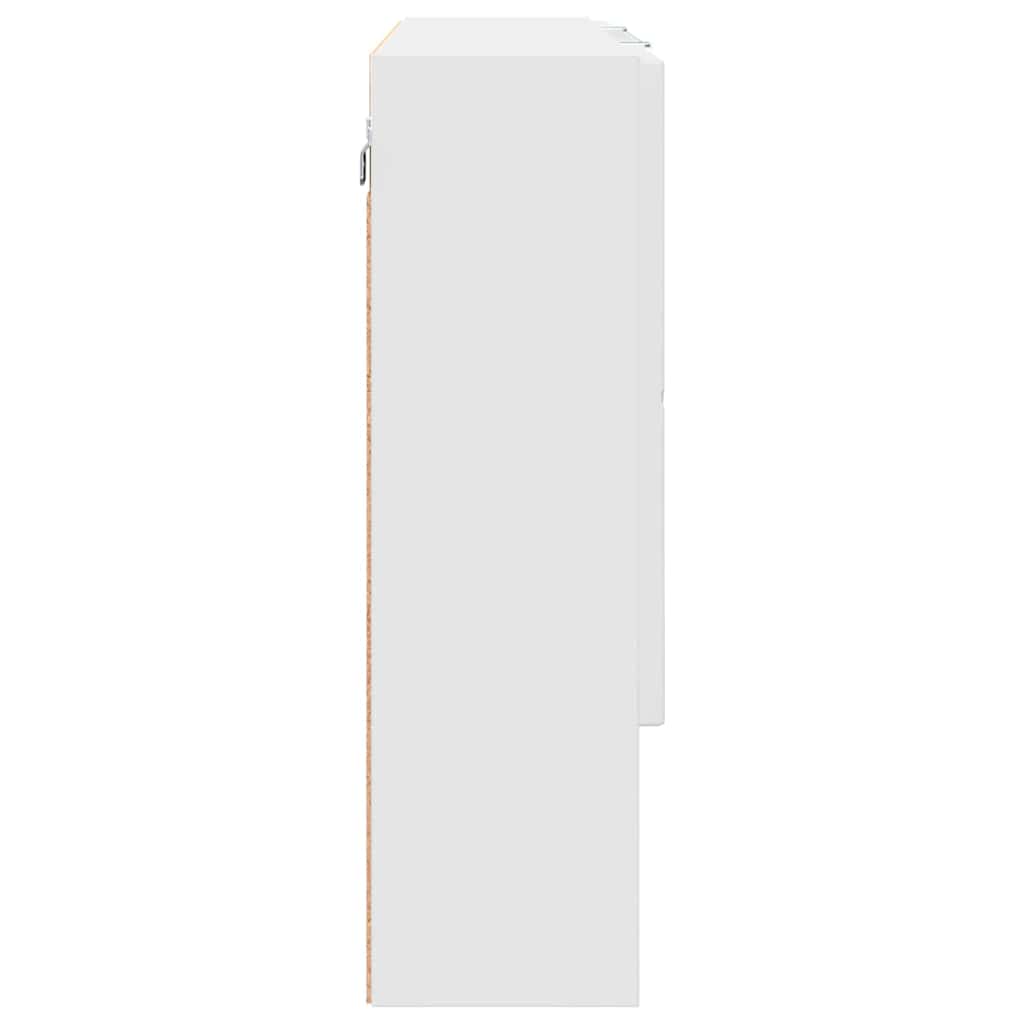 Armoire Miroir Blanc 80 x 17 x 55 cm Bois d'ingénierie - XIOS