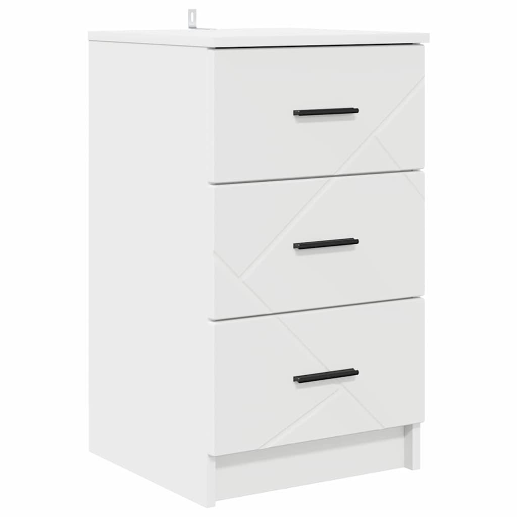 Cabinet de chevet Blanc 38 x 38 x 66 cm Bois d'ingénierie XIOS