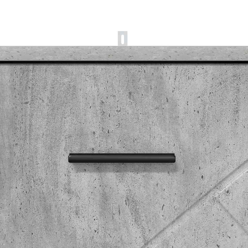 Cabinet de chevet Gris béton 38 x 38 x 66 cm Bois d'ingénierie - XIOS