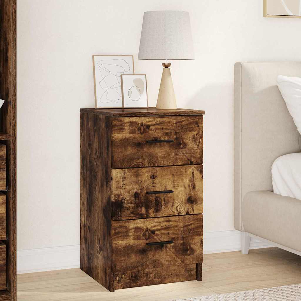 Cabinet de chevet Chêne fumé 38 x 38 x 66 cm Bois d'ingénierie XIOS