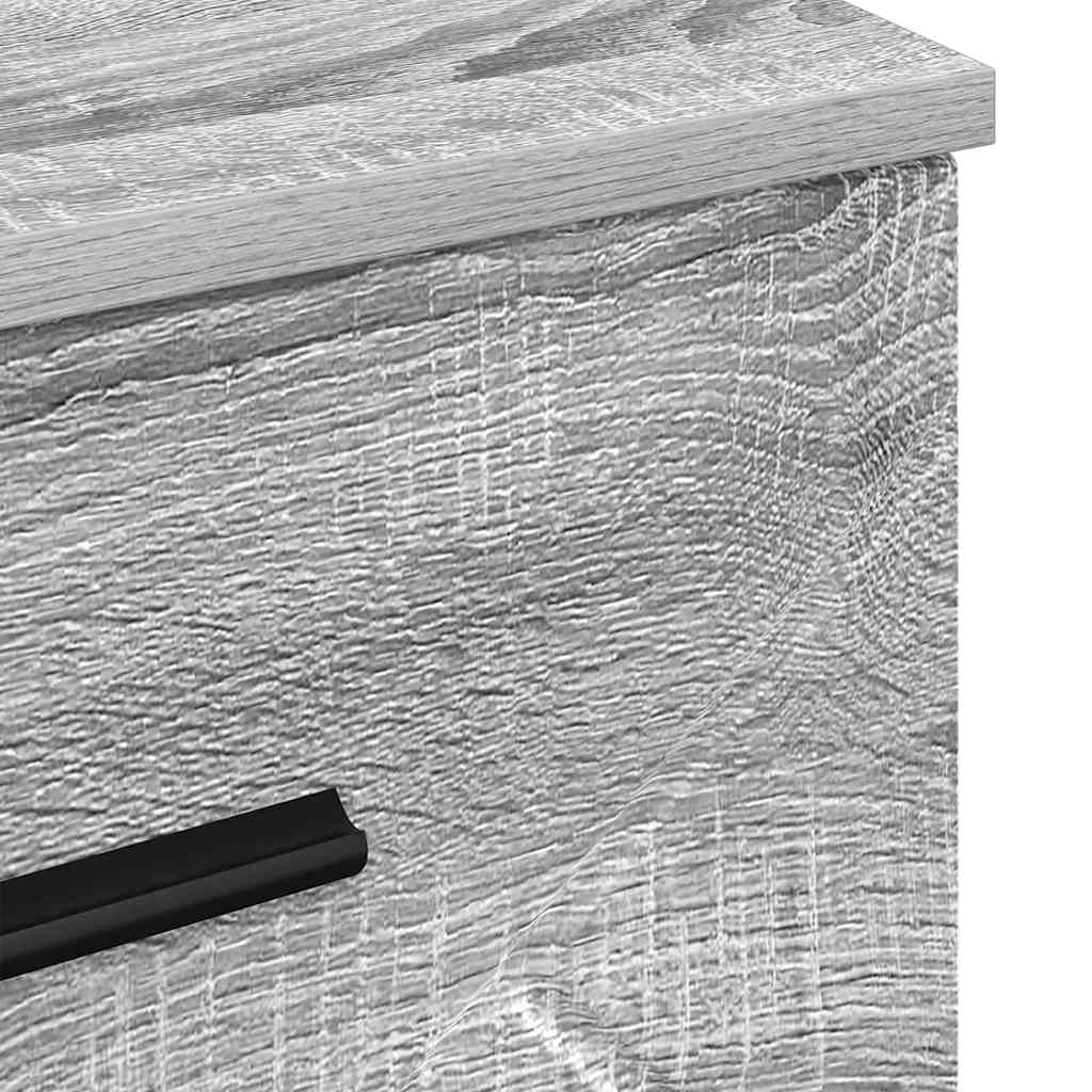 Cabinet de chevet Sonoma gris 38 x 38 x 66 cm Bois d'ingénierie - XIOS