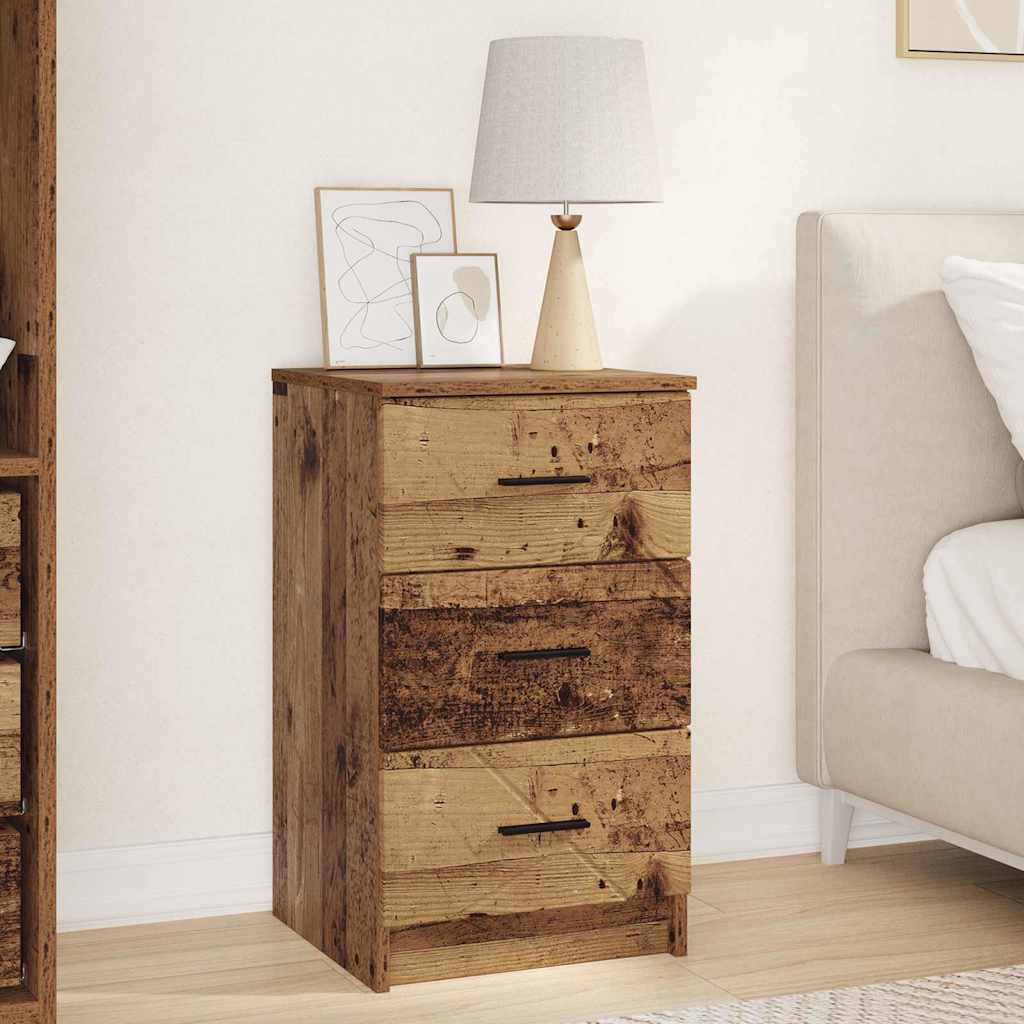 Cabinet de chevet Bois ancien 38 x 38 x 66 cm Bois d'ingénierie XIOS