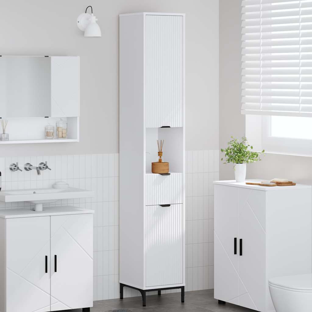 Cabinet de salle de bain Blanc 31,5 x 33 x 190 cm - XIOS