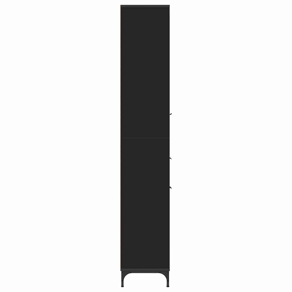 Cabinet de salle de bain Noir 31,5 x 33 x 190 cm - XIOS